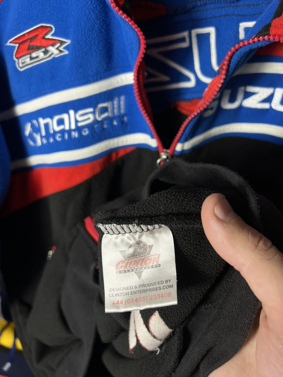 NASCAR Vintage Suzuki Racing Team Fleece Jacket Clinton Enterprises Size US S / EU 44-46 / 1 - 9 Thumbnail