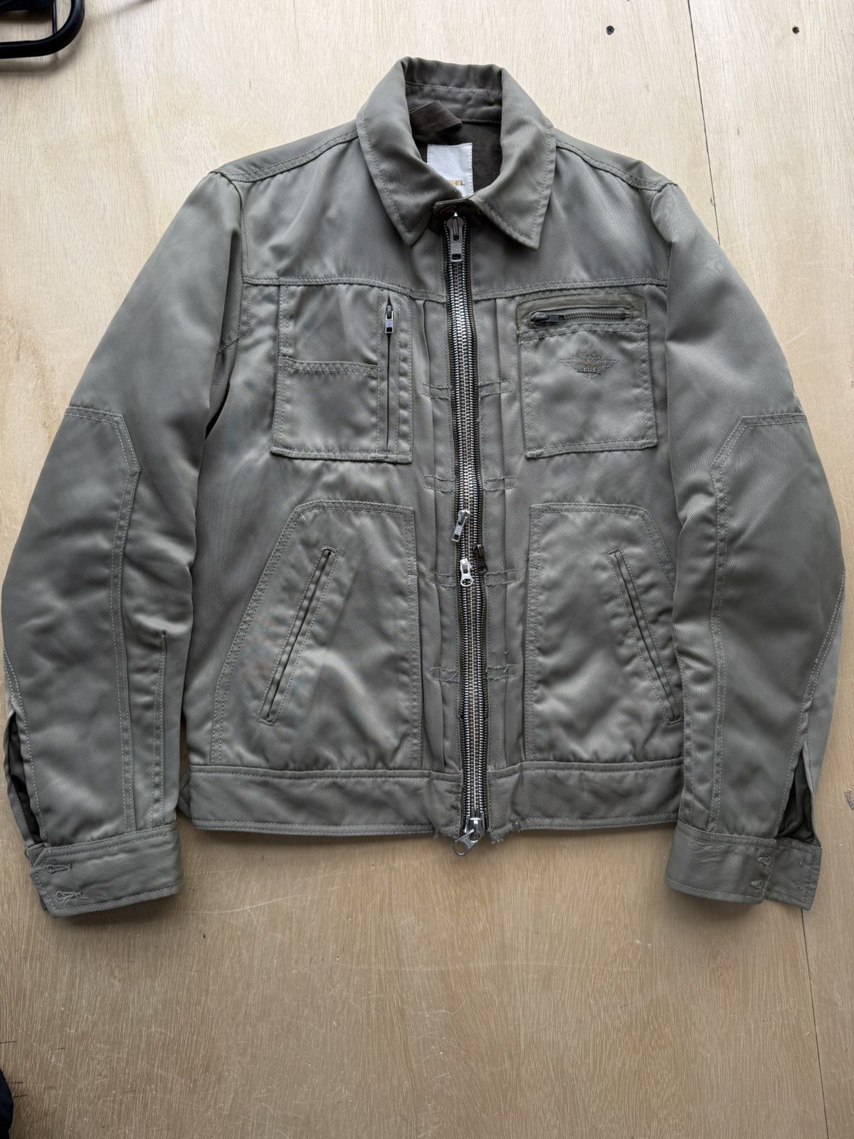 Diesel Diesel Vintage Military Nylon Utility Jacket Size US M / EU 48-50 / 2 - 3 Thumbnail