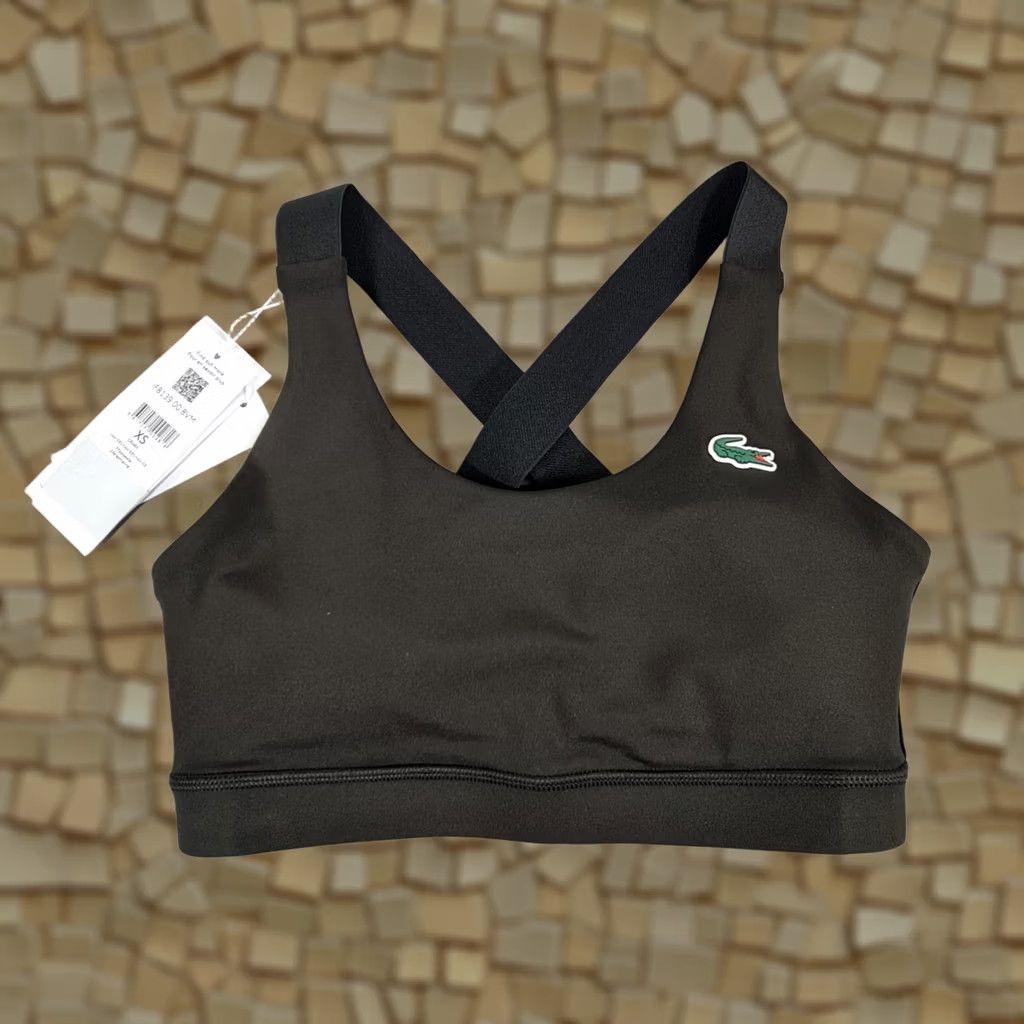 Lacoste Lacoste Womens Sports Bra Black XS Cross Strap Sports Bra City Cross 90s Womens"}> Size ONE SIZE - 1 Thumbnail