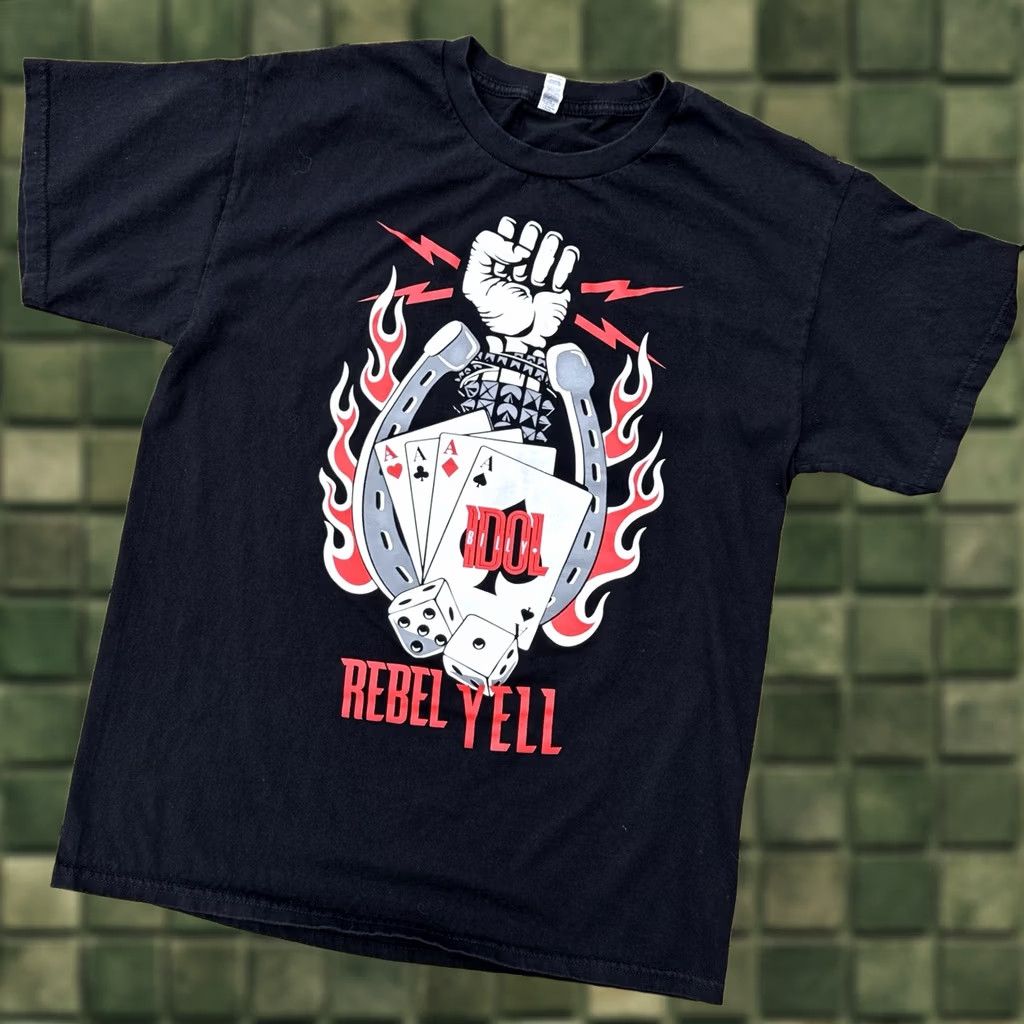 AAA Billy Idol Rebel Yell T Shirt Rock Band Tee Black Graphic L Mens Size US L / EU 52-54 / 3 - 1 Thumbnail