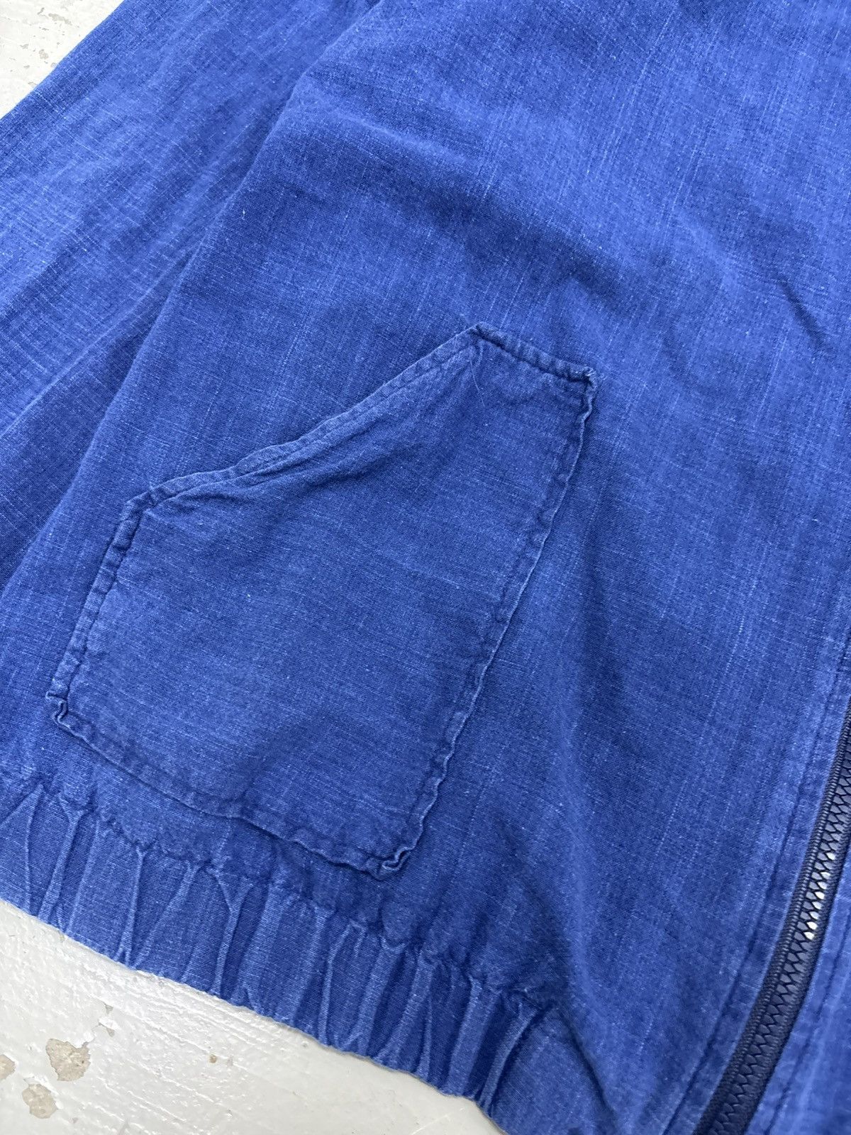 Japanese Brand Vintage Zipped Japanese denim linen jackets Size US M / EU 48-50 / 2 - 6 Thumbnail