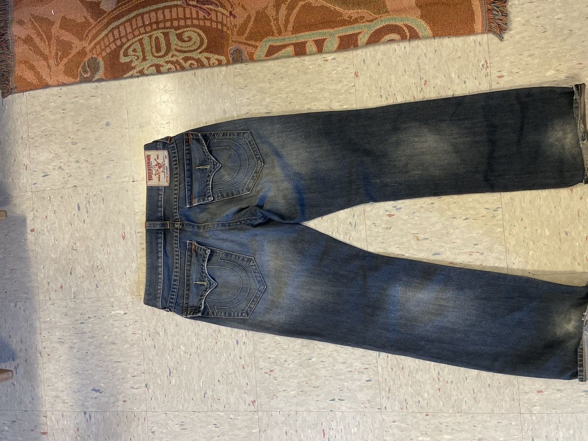 True Religion true religion navy washed jeans straight/baggy fit Size US 34 / EU 50 - 2 Thumbnail