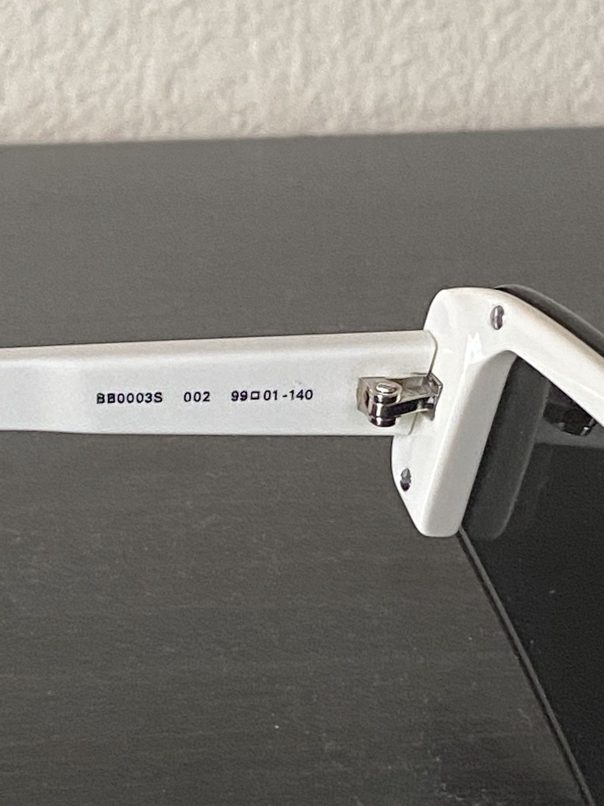 Balenciaga Balenciaga Shield Sunglasses White Size ONE SIZE - 5 Thumbnail