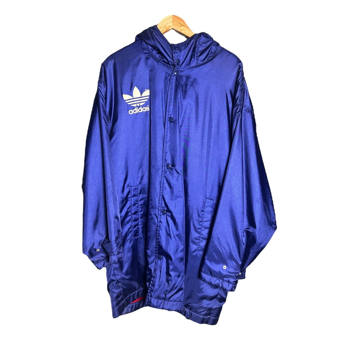 Adidas Vintage 90s Adidas Big Logo Jacke/Coat Size US XL / EU 56 / 4 - 2 Thumbnail