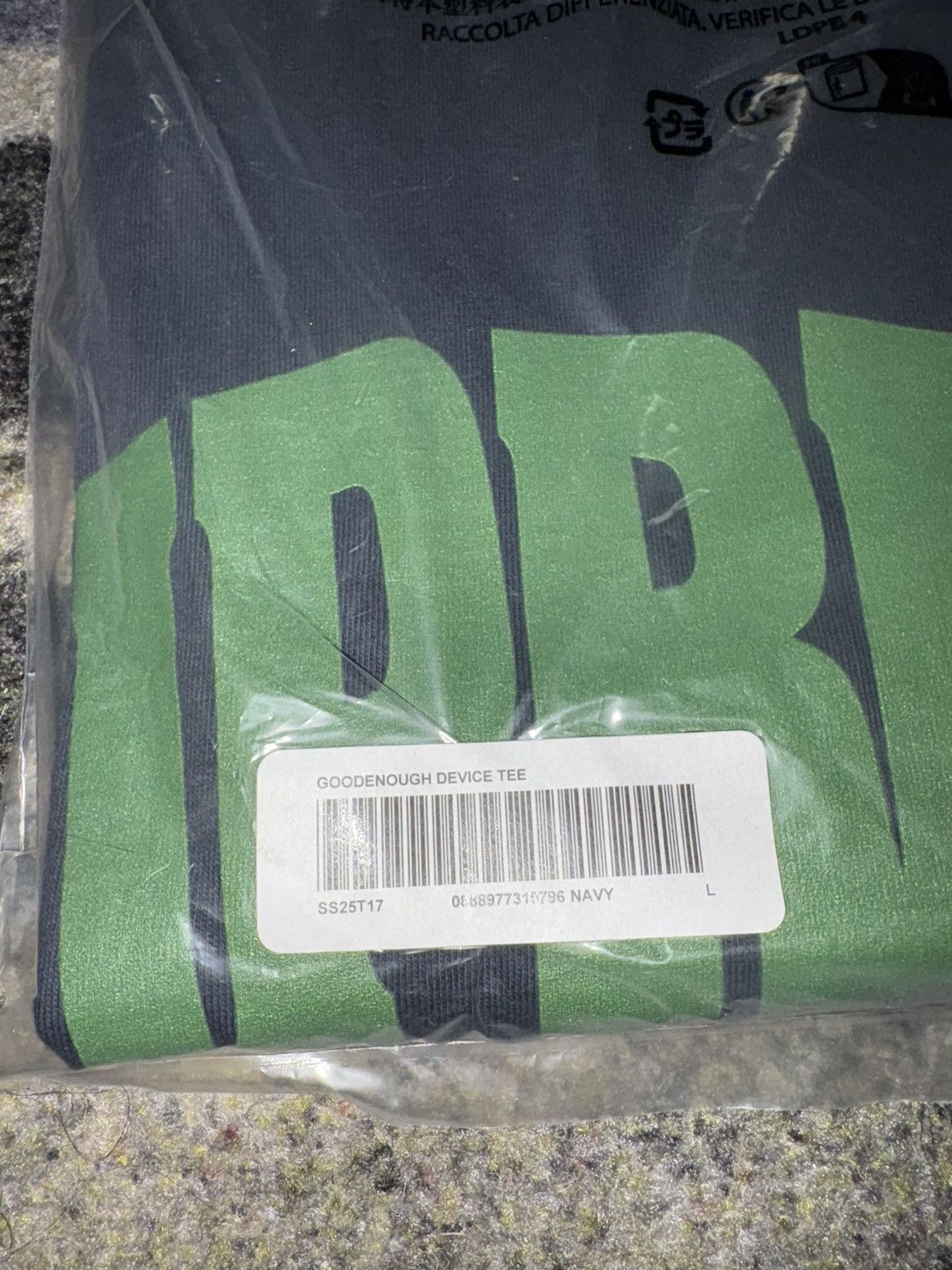 GOODENOUGH × Supreme Supreme GOODENOUGH Device Tee Navy Size US L / EU 52-54 / 3 - 3 Thumbnail