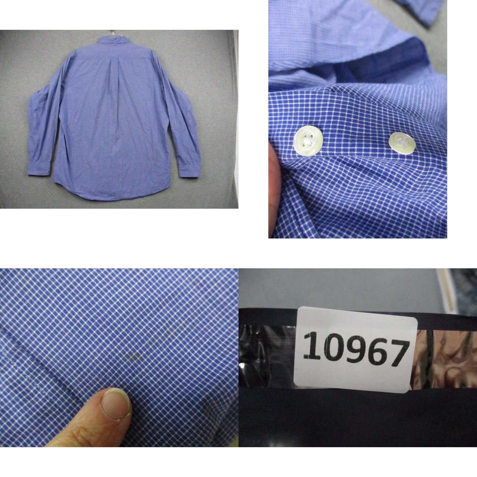 Brooks Brothers VINTAGE Brooks Brothers Shirt 16 Blue Pocket Oxford Plaid Hong Kong Shirt blue plaid pocket oxford Brooks Brothers Mens 16 Size US L / EU 52-54 / 3 - 8 Thumbnail