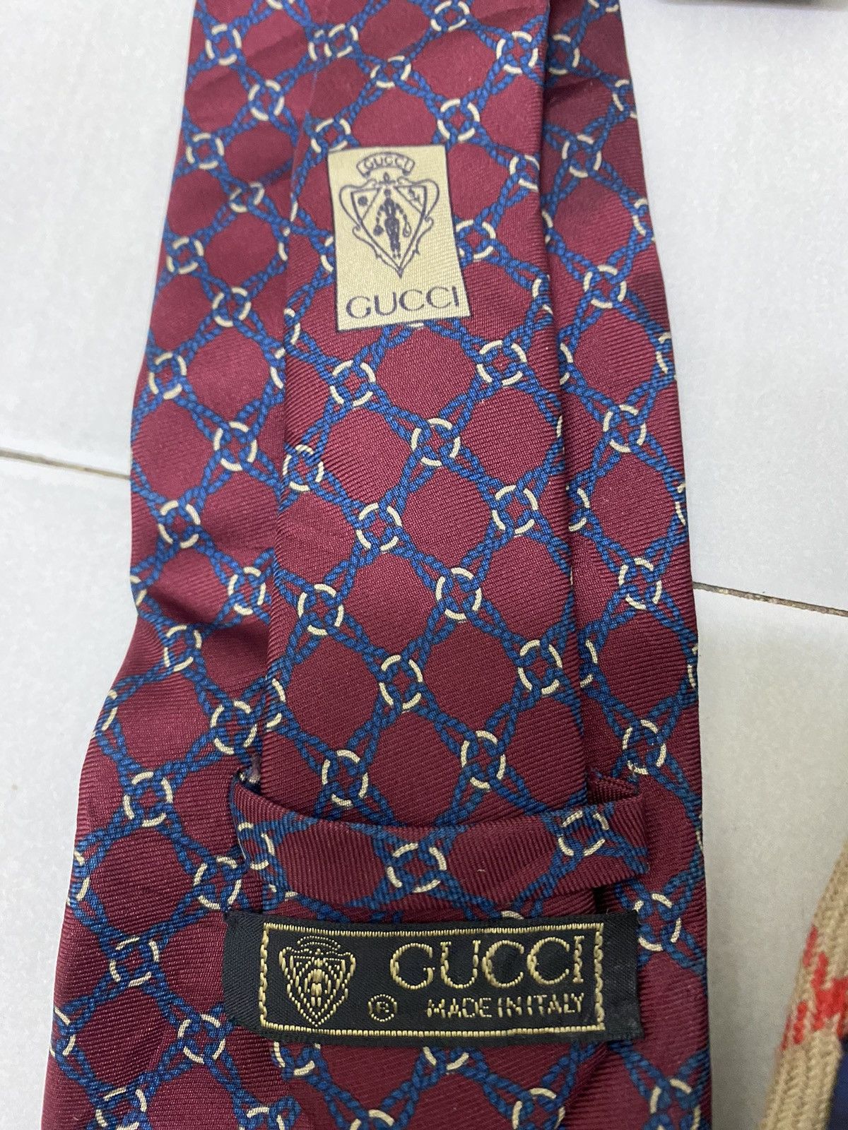 Burberry Vintage Burberrys & Gucci neck tie combo sale Size ONE SIZE - 6 Thumbnail