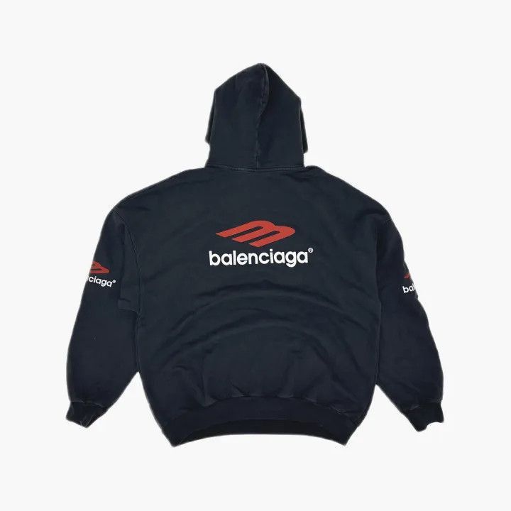 Balenciaga Balenciaga Black Logo Hoodie for Men and Women 0079-2507 Size US M / EU 48-50 / 2 - 3 Thumbnail