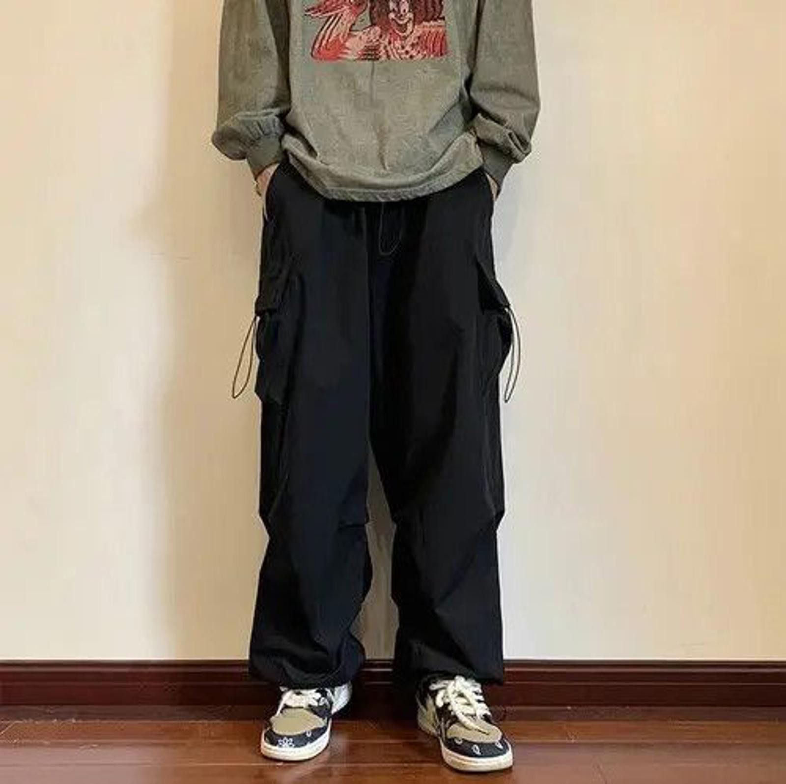 Other Black Multi Pocket Cargo Pants Size US 32 / EU 48 - 6 Thumbnail