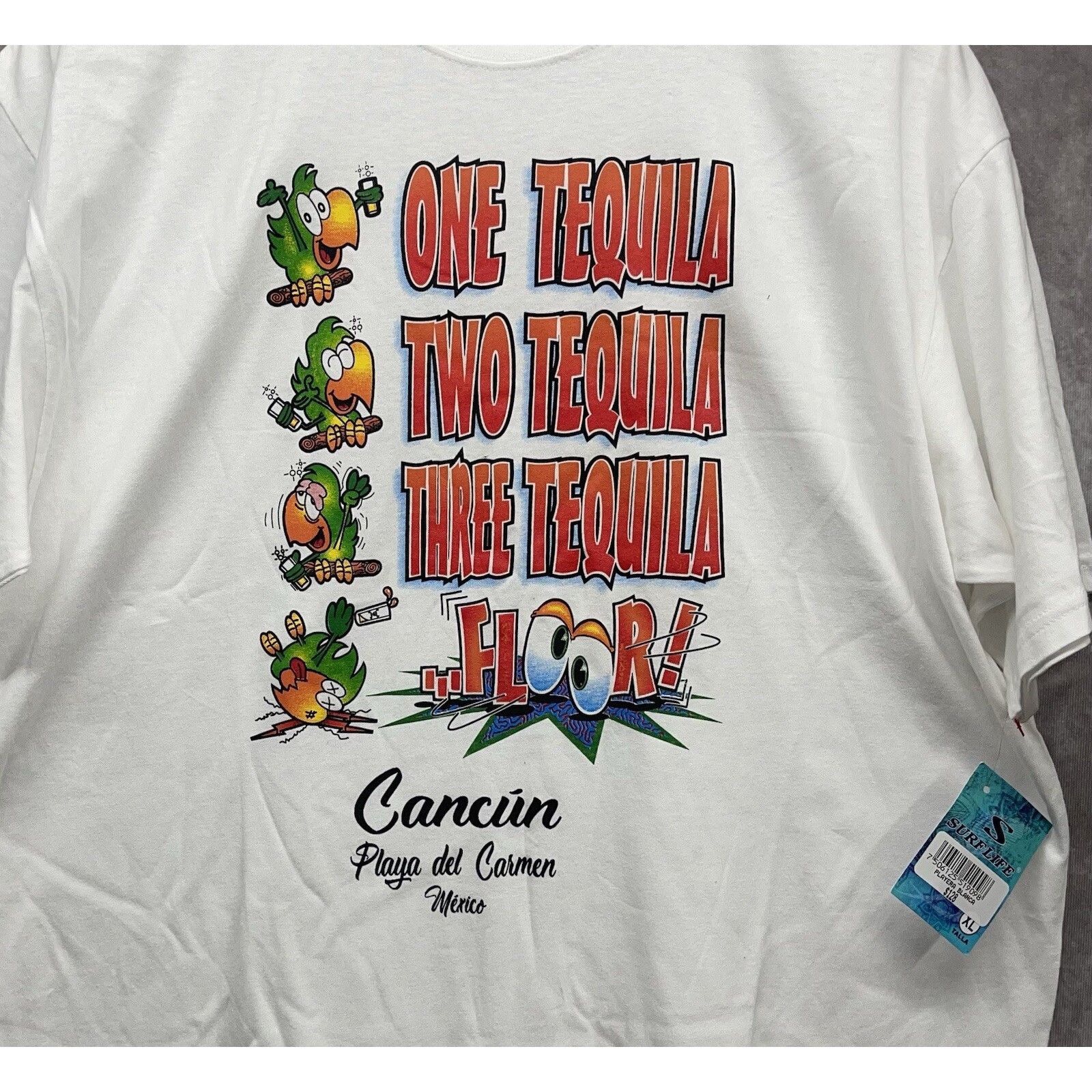 Other VTG 90s 4 Stages of Tequila Cancun Mexico Drinking T-Shirt X Size US XL / EU 56 / 4 - 1 Thumbnail