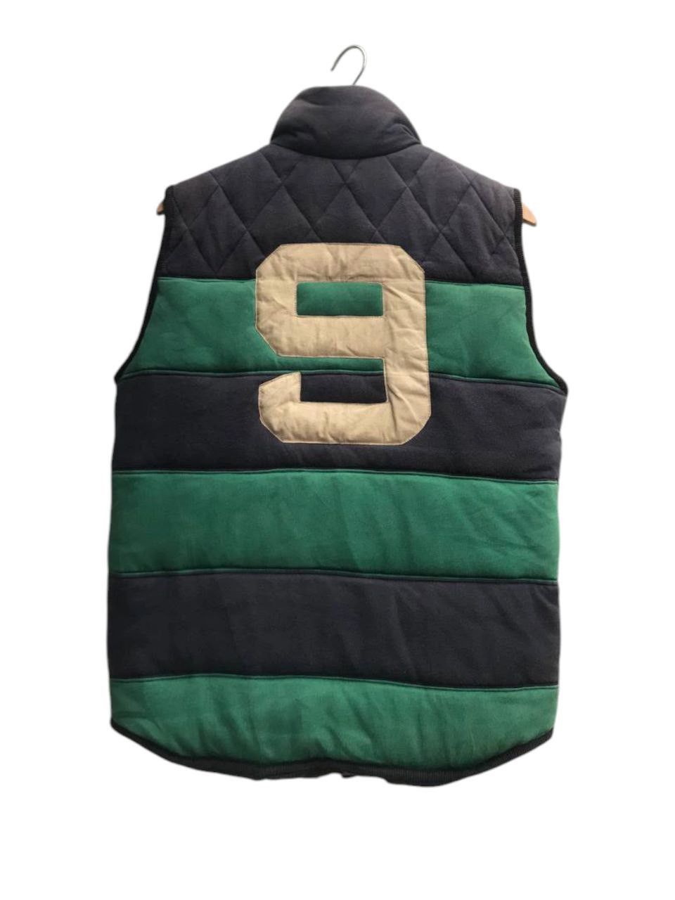 Tommy Hilfiger × Vintage Tommy Hilfiger Striped Numbering 9 Cotton Down Vest Size US M / EU 48-50 / 2 - 2 Thumbnail