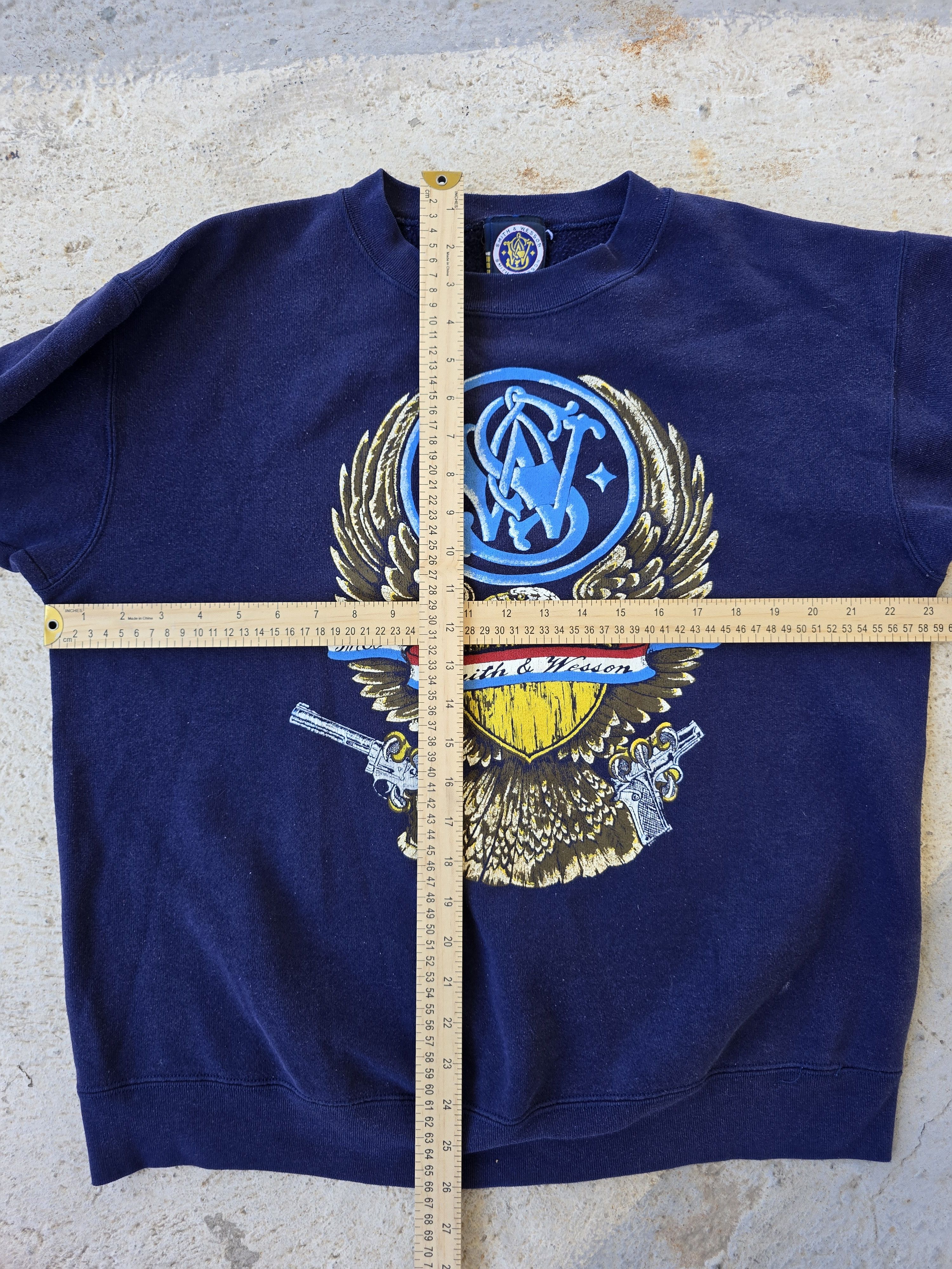 Vintage Smith and Wesson Gun Desert Eagle Revolver Crewneck Size US L / EU 52-54 / 3 - 5 Thumbnail