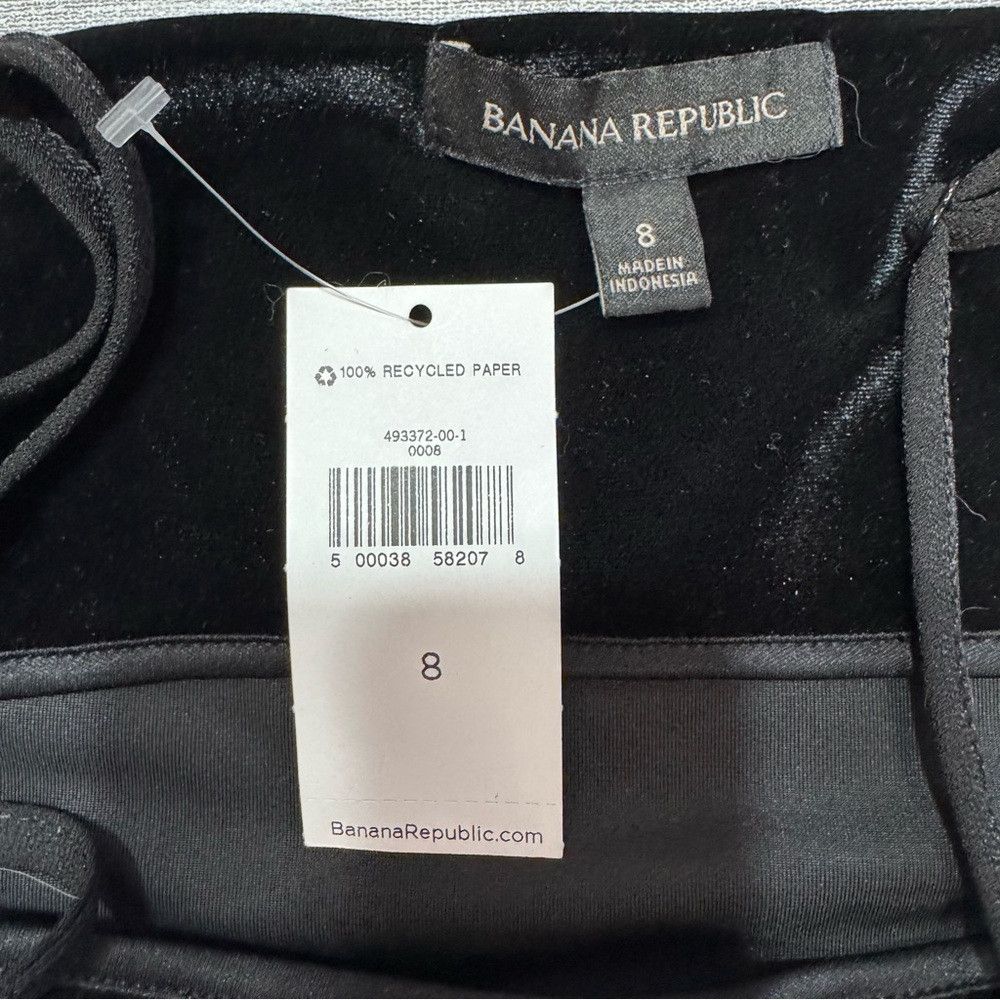Banana Republic NWT New Banana Republic Black Velvet Cowl-Neck Black Jumpsu Size 30" / US 8 / IT 44 - 5 Thumbnail