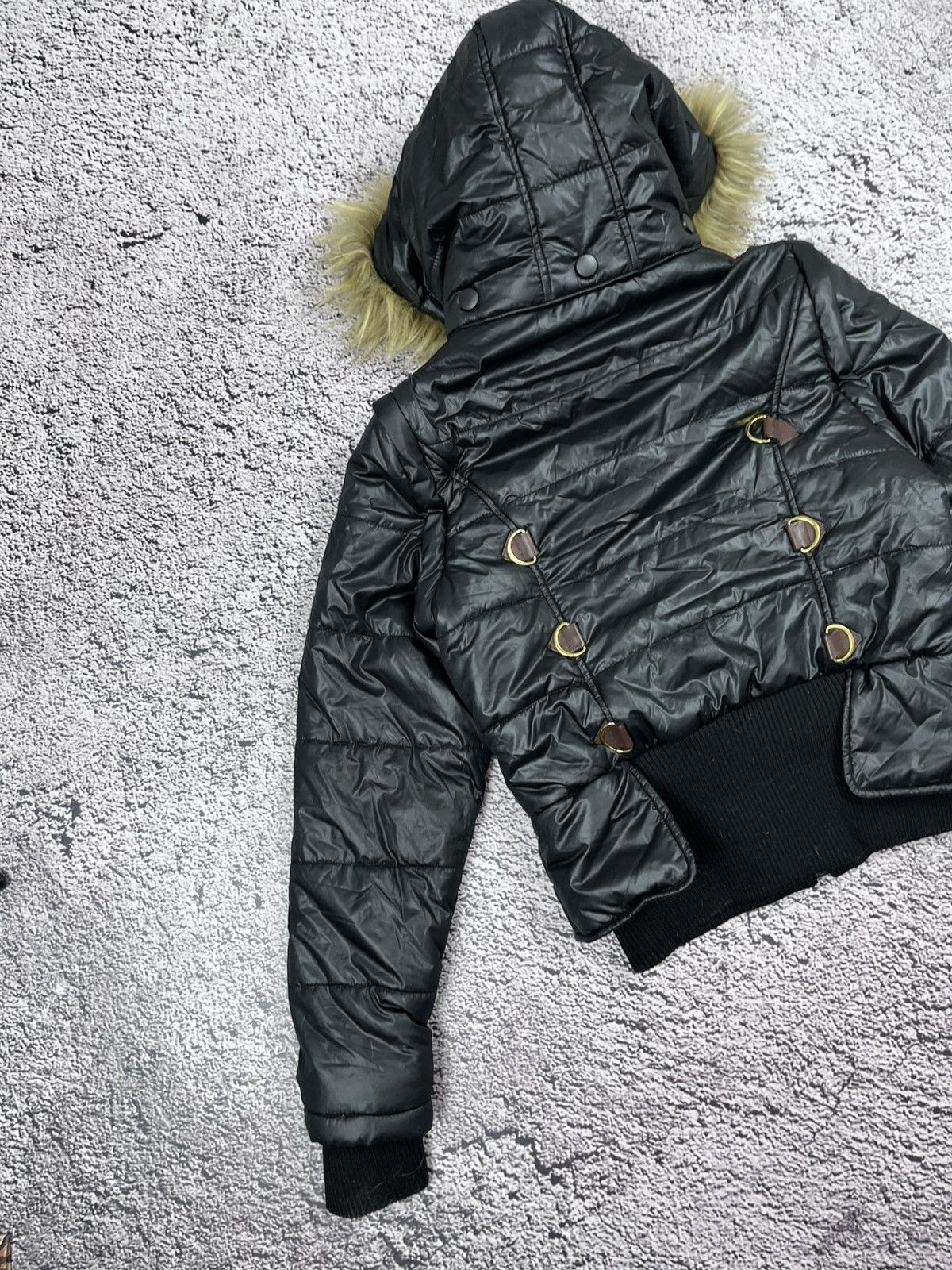 Southpole Vintage 2000s y2k Baby Phat Faux Fur Puffer Jacket Bomber Size M / US 6-8 / IT 42-44 - 10 Thumbnail