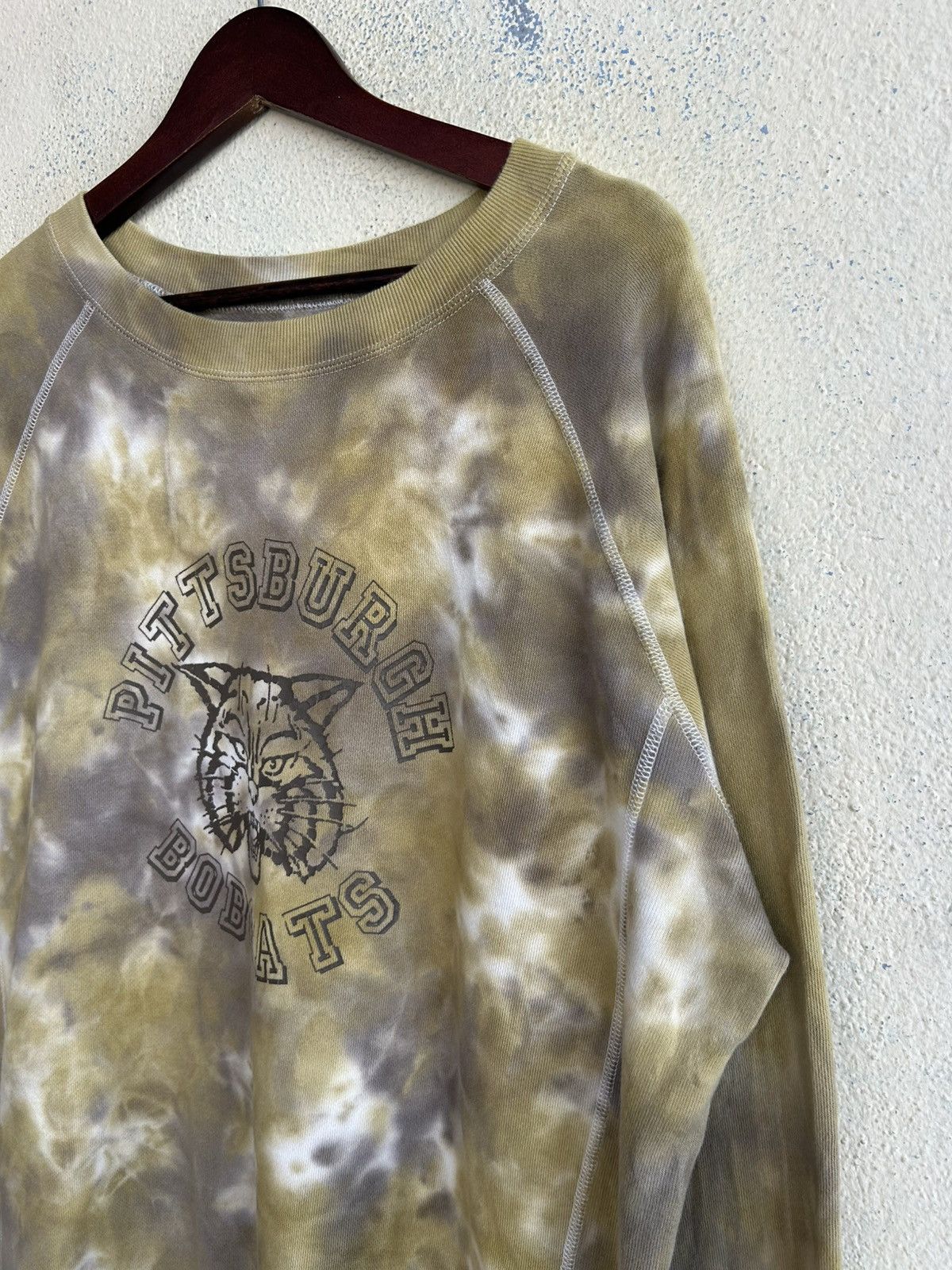 NBA Tobila Pittsburgh Bobcats Acid Wash Tie Dye Sweatshirt Size US L / EU 52-54 / 3 - 4 Thumbnail