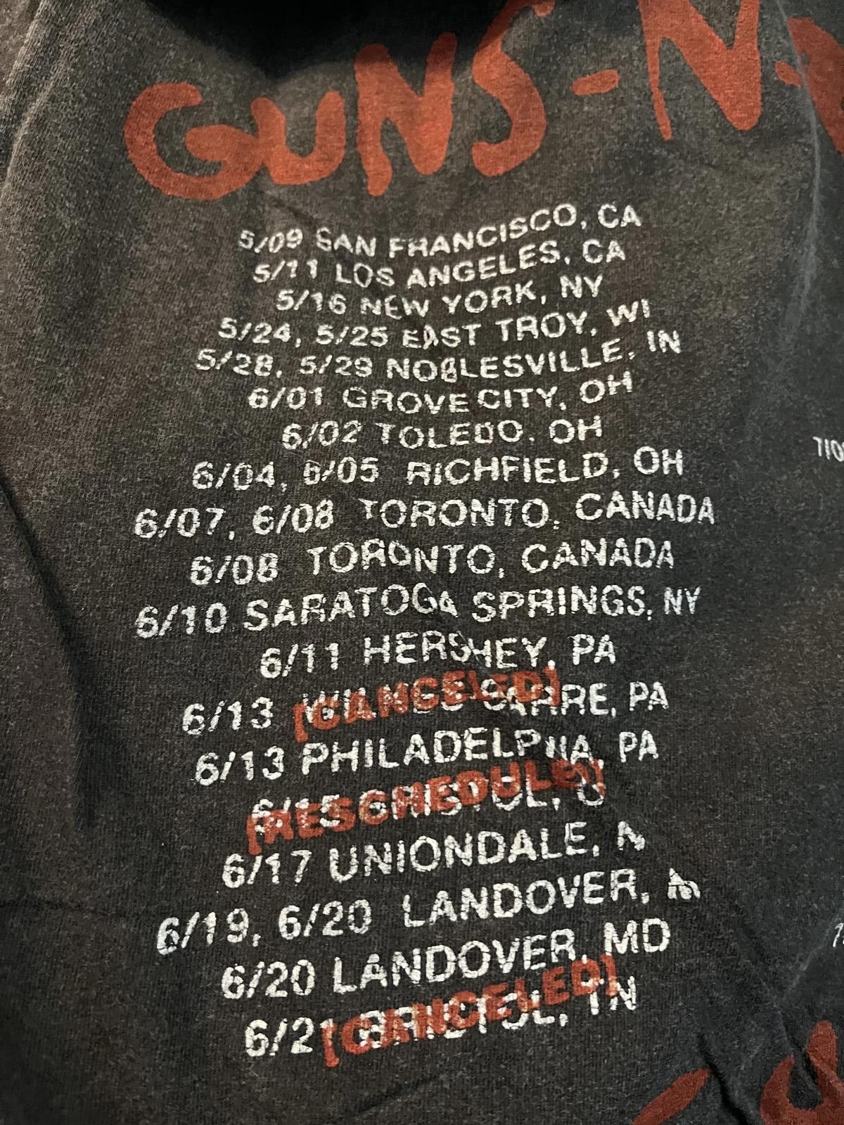 Designer Guns N Roses Skeleton Tour Graphic Tee Band Shirt M NWOT Size US M / EU 48-50 / 2 - 6 Thumbnail
