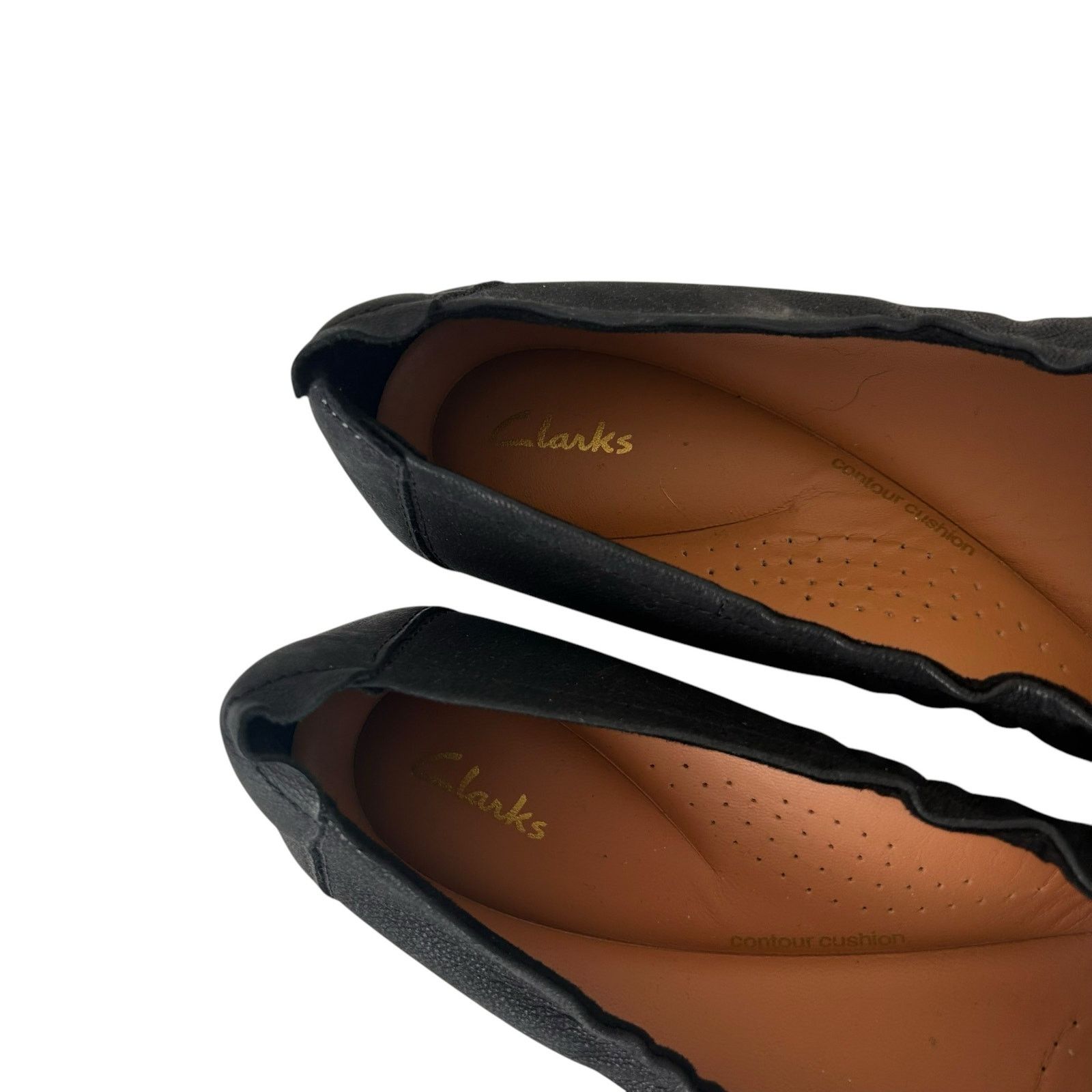 Clarks Clarks Black Rena Hop Leather Flats Sz 5.5 Size US 5.5 / IT 35.5 - 3 Thumbnail