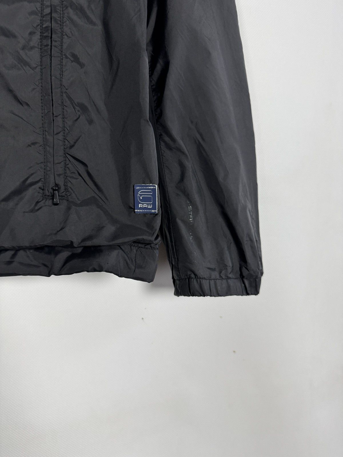 G-Star Men’s G-Star Raw Zip Jacket Windbreaker Black Size XL Size US XL / EU 56 / 4 - 6 Thumbnail