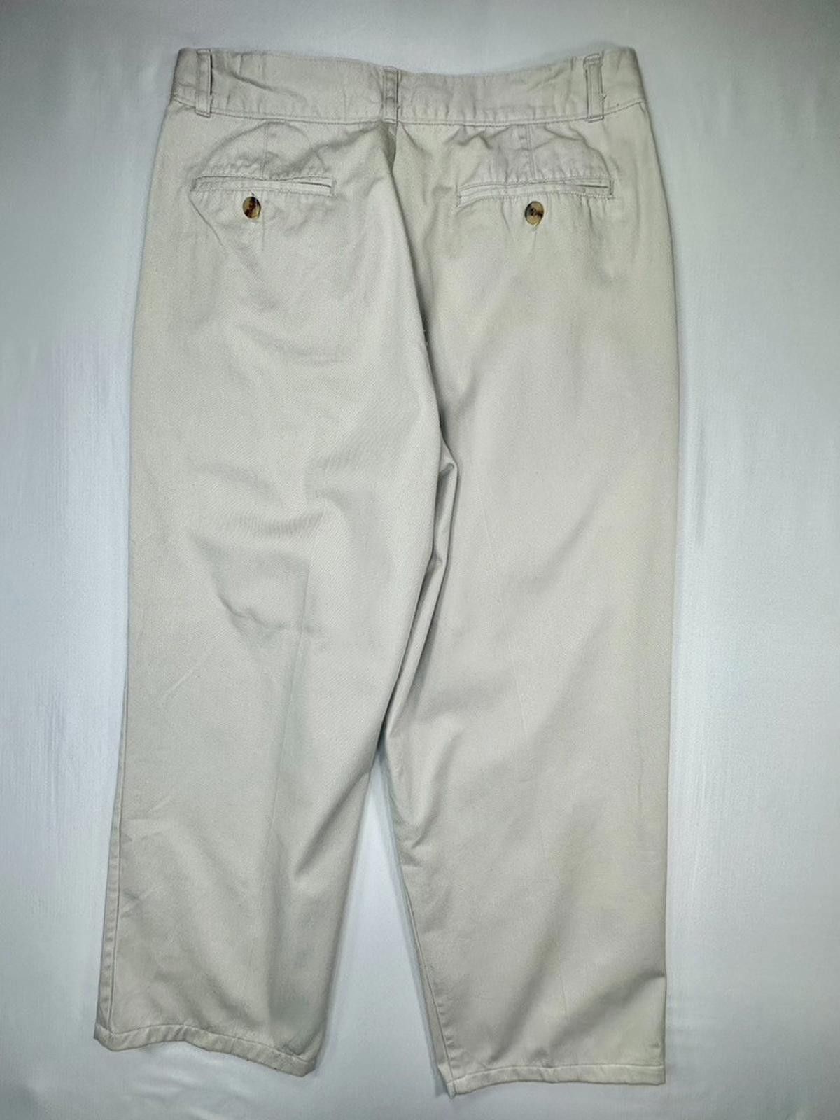 Bugle Boy Bugle Boy Tapered Front 100% Cotton Chinos Khaki Mens 33/34 Size US 33 - 2 Thumbnail