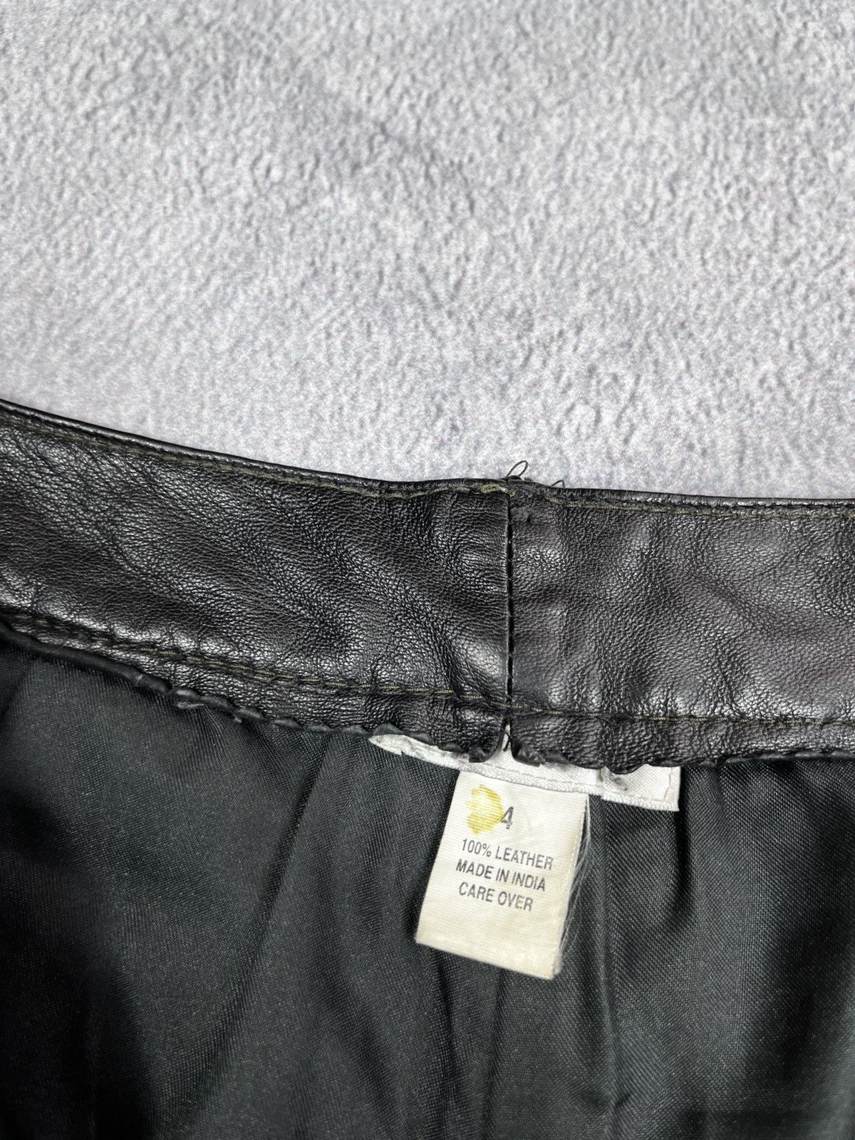 Leather × Vintage Vintage Y2K Leather pants biker opuim kadoya style size 4 Size 27" / US 4 / IT 40 - 13 Thumbnail