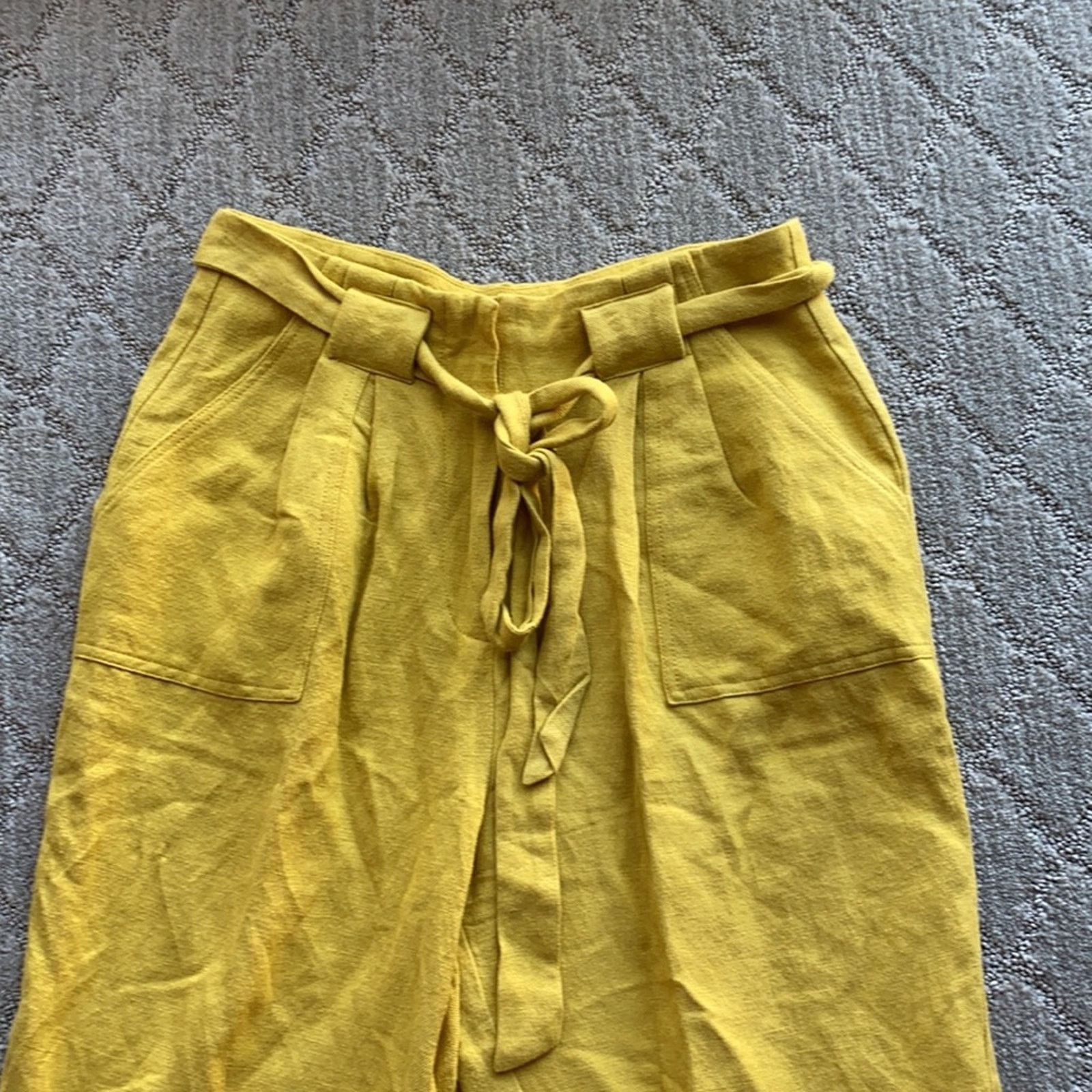 Other Elevenses high waisted pants linen cotton blend office sz S Size 26" / US 2 / IT 38 - 2 Thumbnail