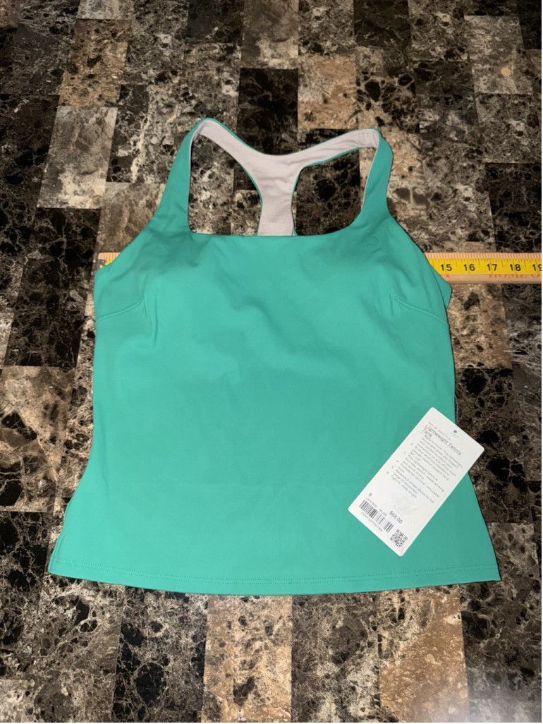 Lululemon LULULEMON LIGHTWEIGHT TENNIS TANK MALDIVES GREEN SIZE 8 NWT Size M / US 6-8 / IT 42-44 - 5 Thumbnail