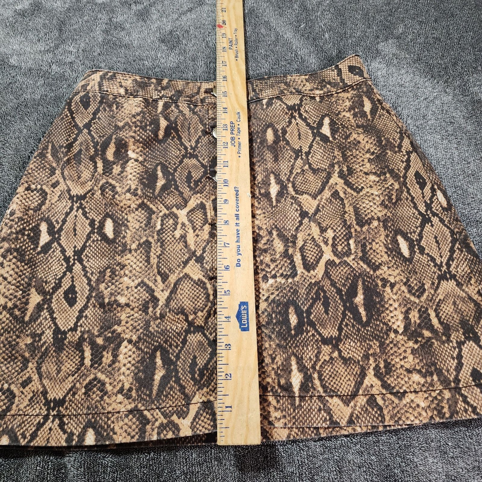 Gianni Valentino Gianni Bini Button up snake print skirt size Medium 2352 Size 28" / US 6 / IT 42 - 4 Thumbnail