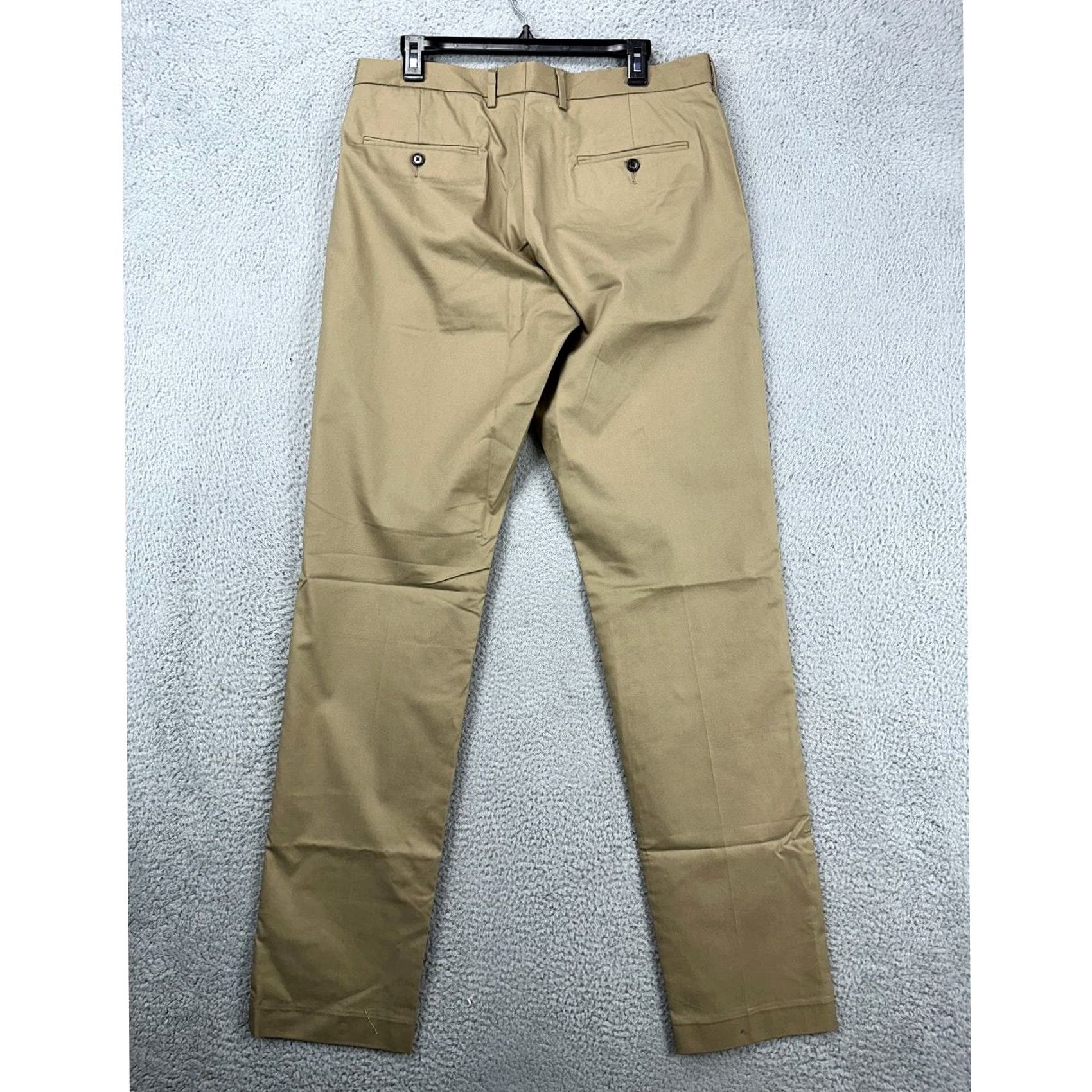 J.Crew VINTAGE: NO — J.Crew Ludlow Pants Mens 34X36 Chino Tan Khakis 3XDry Flat Front Slim Leg NEW Size US 34 / EU 50 - 4 Thumbnail