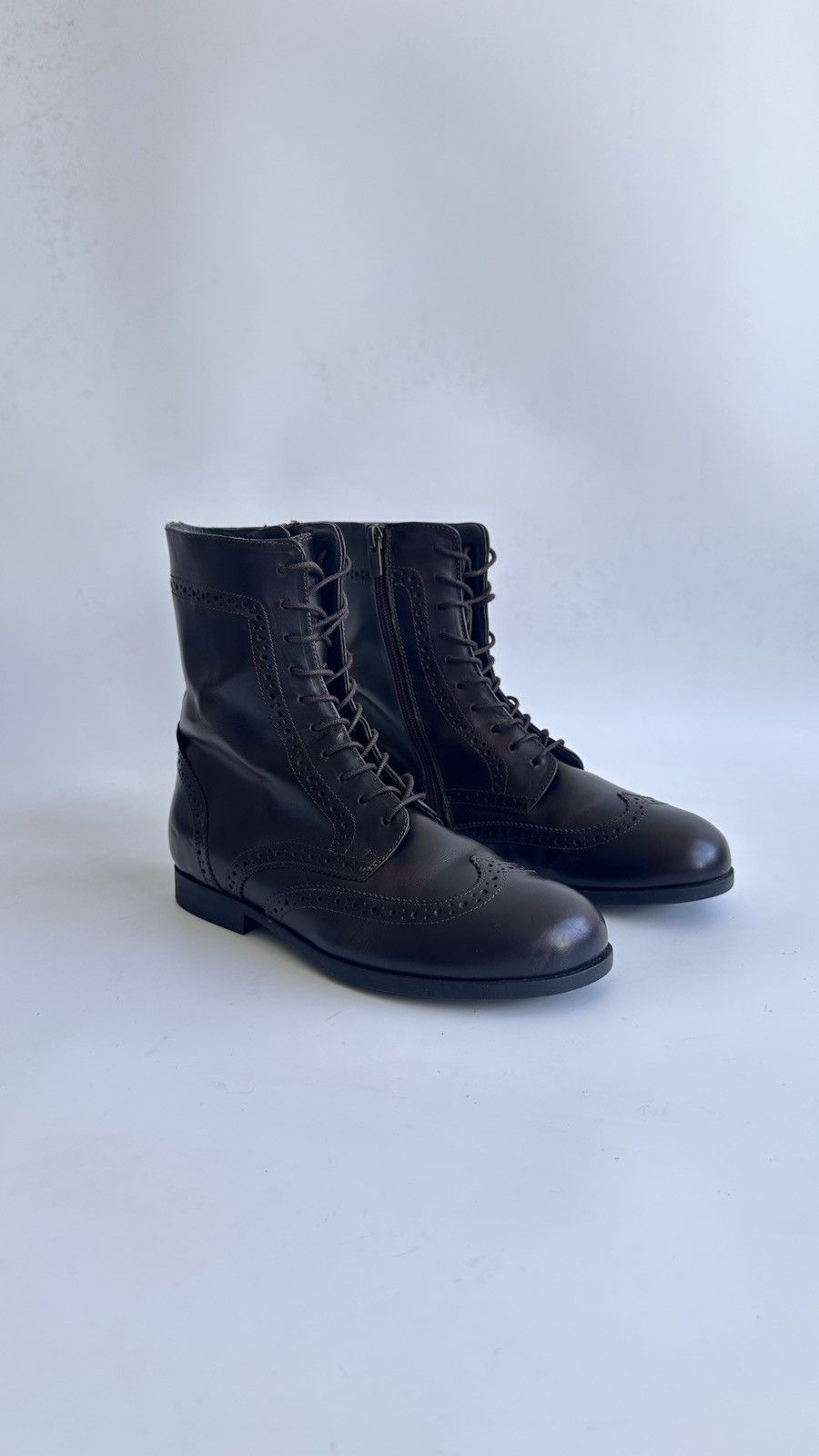 Birkenstock Rare Birkenstock Leather Brogue Boots Wingtip Zip Comfort Size US 8 / IT 38 - 1 Thumbnail