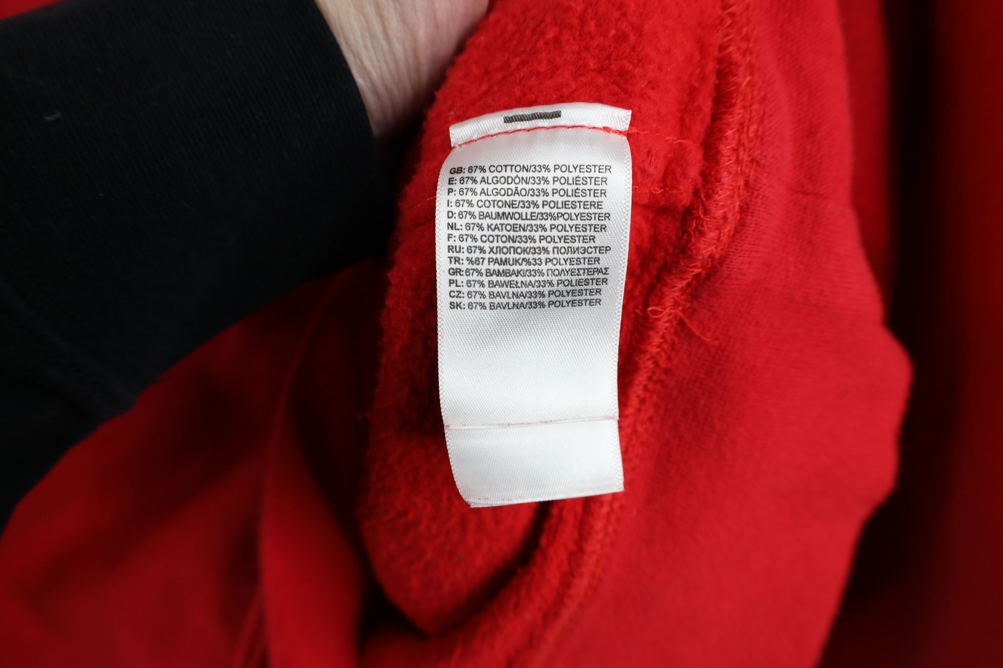 The North Face × Vintage Vintage The North Face Out Big Logo Hoodie Sweatshirt Red Size US L / EU 52-54 / 3 - 10 Thumbnail