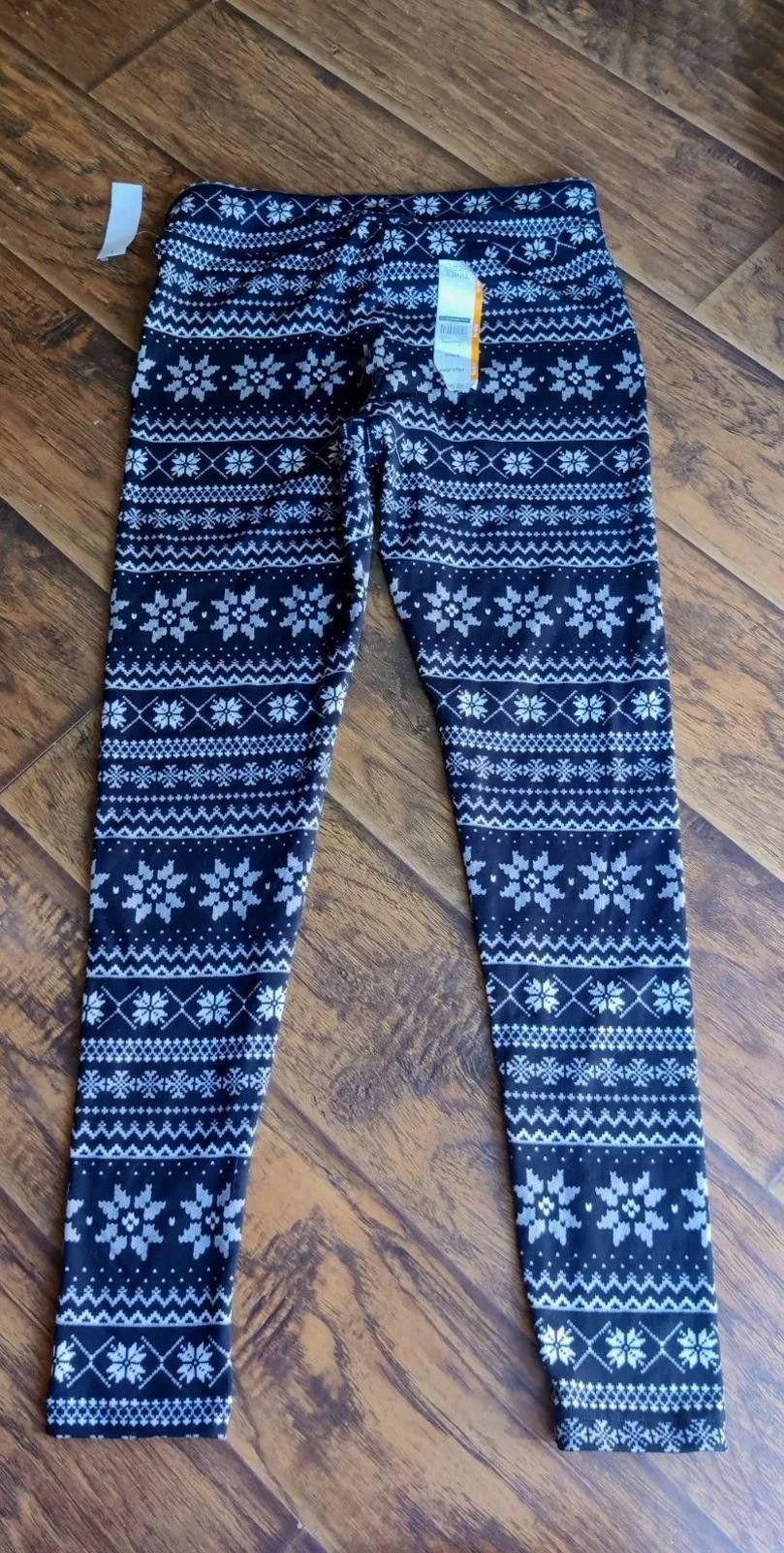 Other Time & Tru Womens M Medium Black & White Sweater Leggings No Size 32" / US 10 / IT 46 - 2 Thumbnail