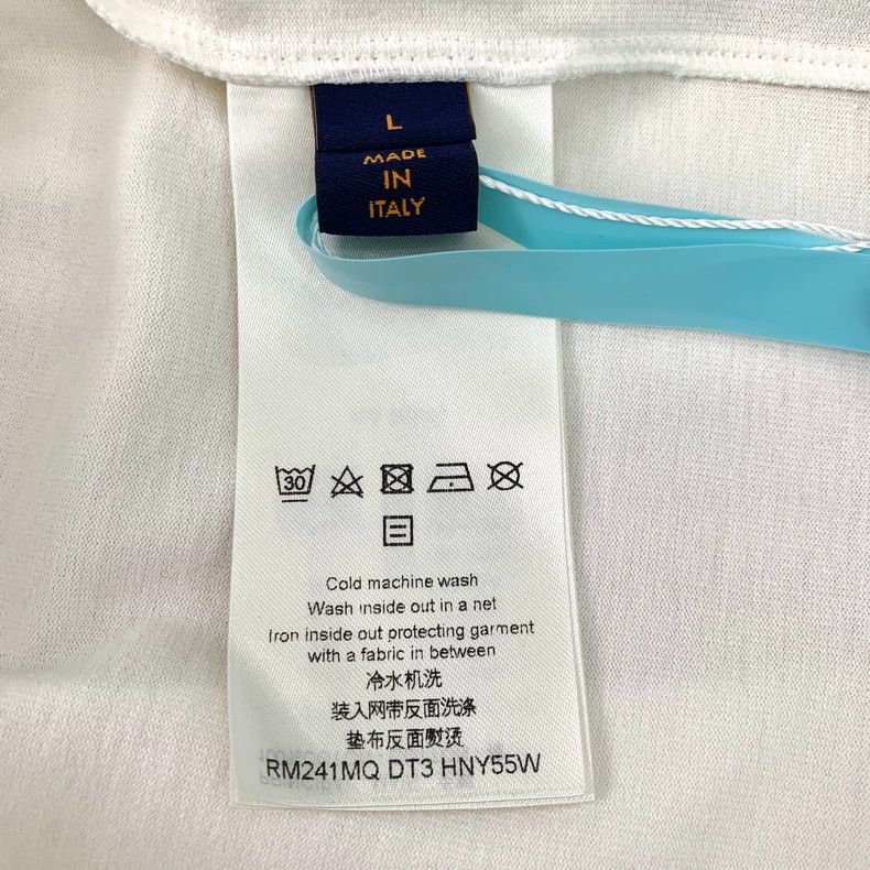 Louis Vuitton Louis Vuitton White logo monogrammed cotton crew neck shor Size US L / EU 52-54 / 3 - 8 Thumbnail
