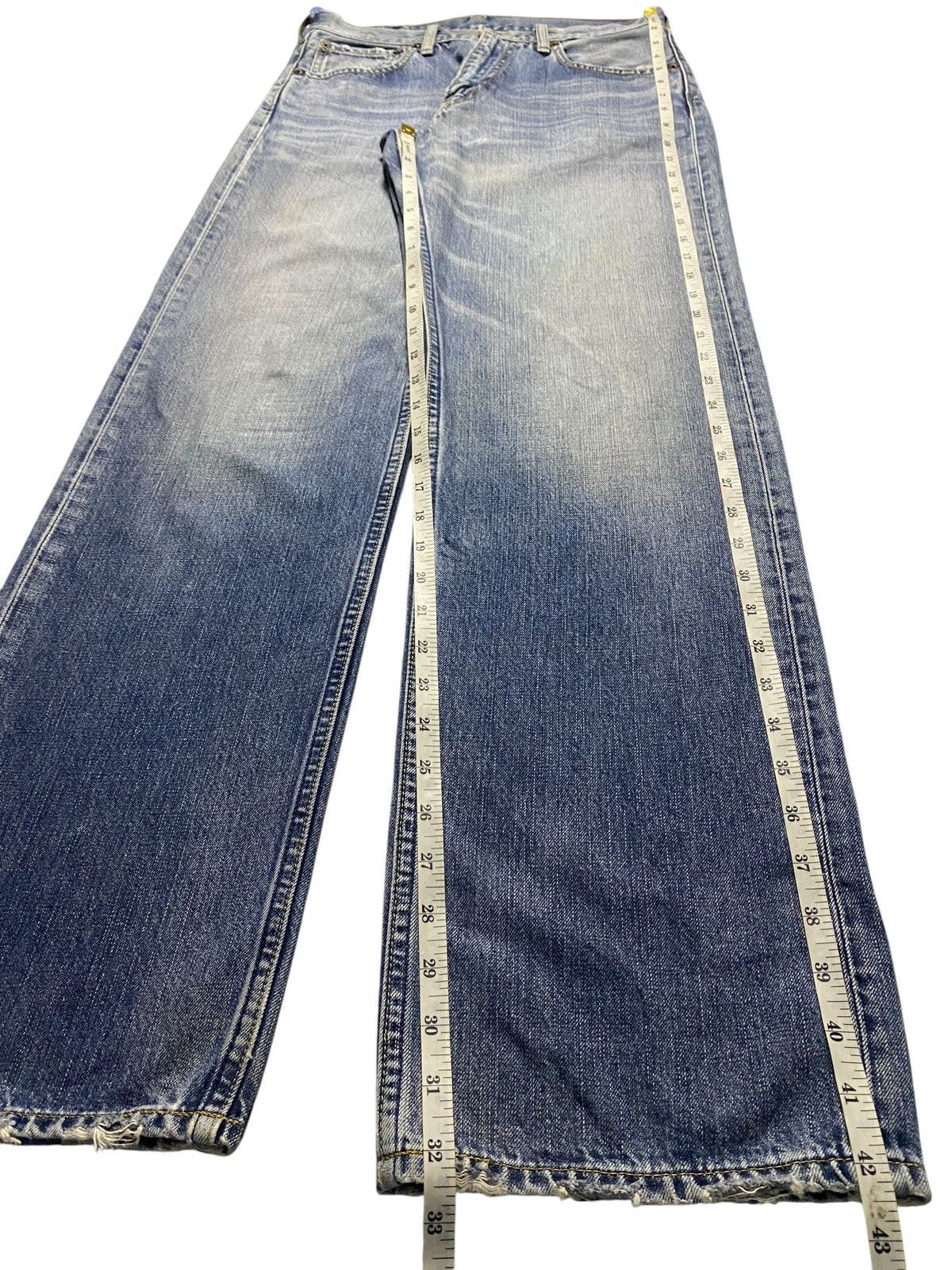 Levi's Vintage Clothing Vintage Levis 503 Faded Wash Distressed Baggy Jeans Size US 29 - 14 Thumbnail