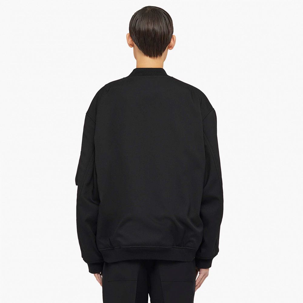 Jil Sander o1w1db10825 Oversized Bomber Jacket in Pitch Black Size US L / EU 52-54 / 3 - 4 Thumbnail