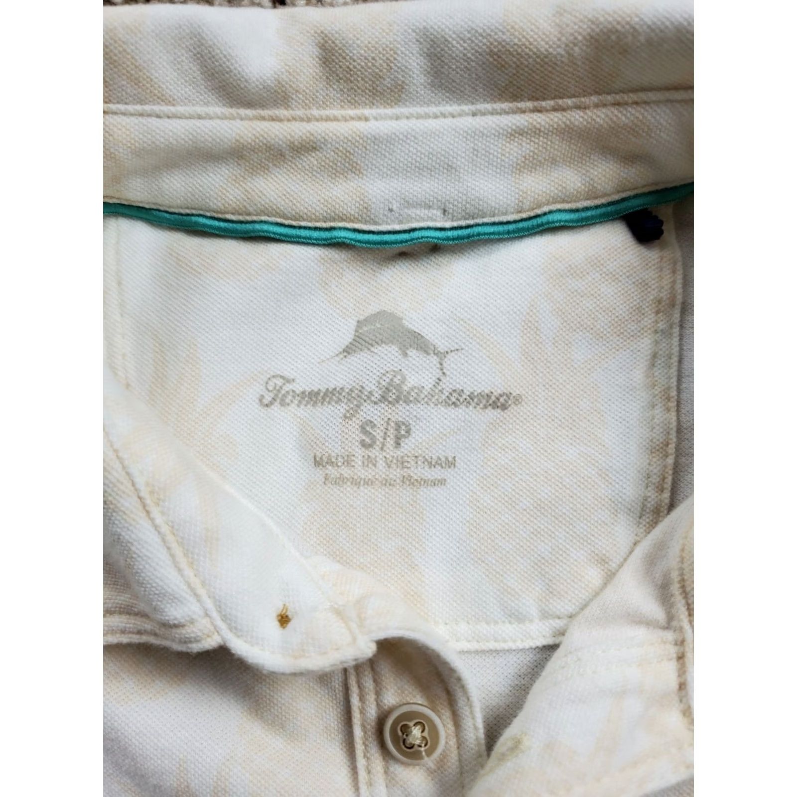 Tommy Bahama Tommy Bahama Polo Shirt Small Mens Beige Pineapple Print Short Sleeve Pullover Knit Cotton Beach Classic Preppy Casual Shirts Mens XS-XL? Size US S / EU 44-46 / 1 - 3 Thumbnail