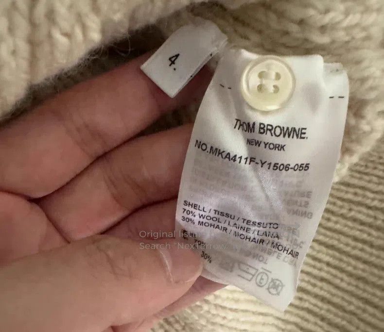 Thom Browne Thom Browne Striped Knit Crewneck Long Sleeve Woolen Sweat Size US XL / EU 56 / 4 - 5 Thumbnail