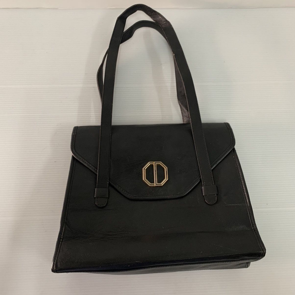 Christian Dior Monsieur Christian Dior Black Vintage Leather Handbag Size ONE SIZE - 17 Thumbnail
