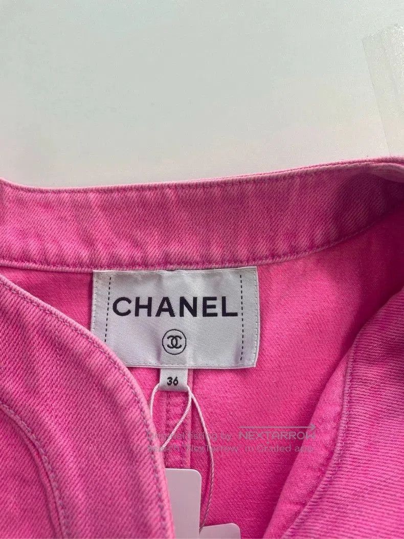 Chanel Chanel Pink Denim Jacket Size 36. Size US S / EU 44-46 / 1 - 3 Thumbnail