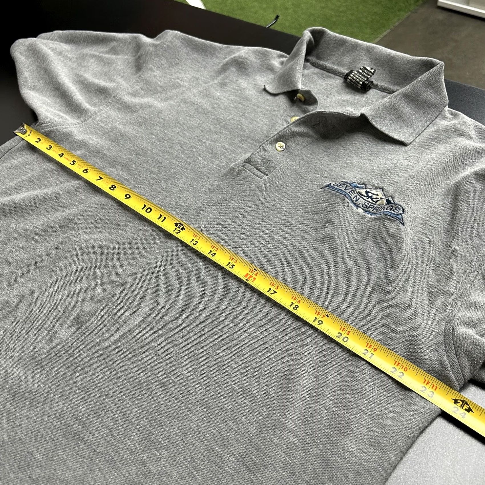 Sunray Sportswear Ouray Sportswear Polo Shirt Ski Seven Springs Resort Embroidered Mens XL Gray Size US XL / EU 56 / 4 - 6 Thumbnail