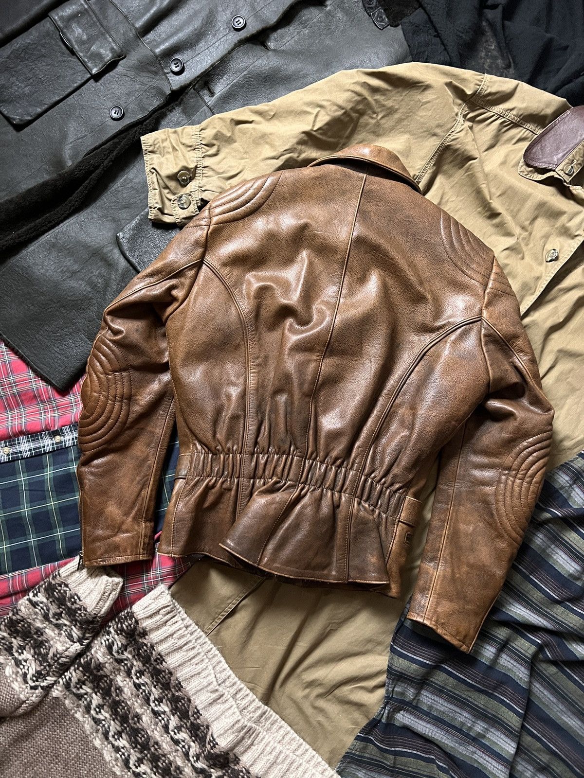 Hein Gericke Vintage Hein Gericke 100% Leather Biker Moto Jacket Size US M / EU 48-50 / 2 - 2 Thumbnail