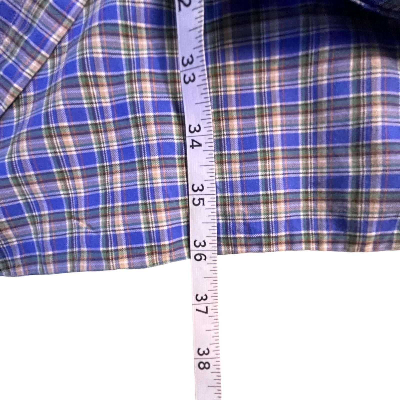 Ralph Lauren Ralph Lauren Shirt 4XLT Blue Plaid Button Up Long Sleeve Size US XXL / EU 58 / 5 - 5 Thumbnail