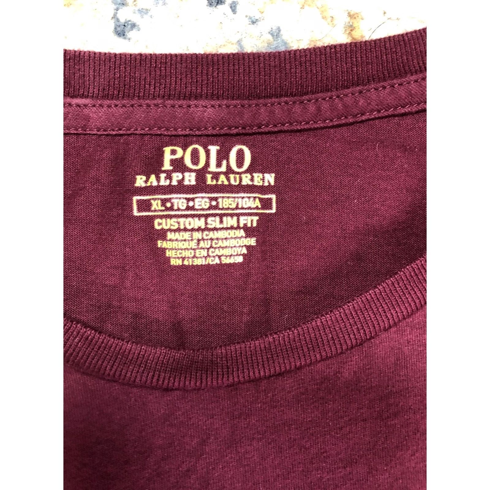 Polo Ralph Lauren Polo Ralph Lauren Shirt Mens XL Red Long Sleeve Pony Logo Tee Slim Fit Tagless Size US XL / EU 56 / 4 - 5 Thumbnail