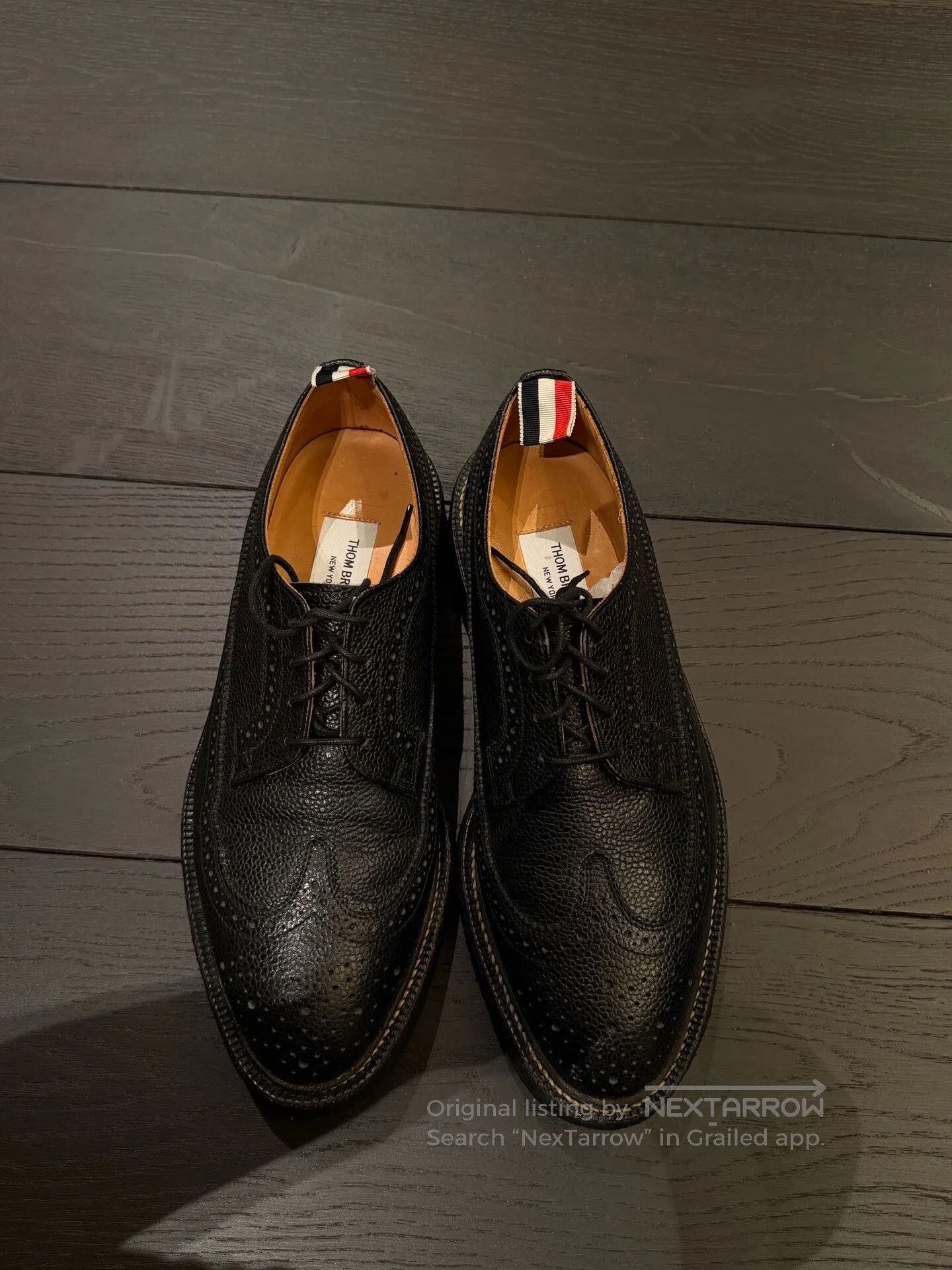 Thom Browne THOM BROWNE Black Carved Leather Oxfords. Size US 9 / EU 42 - 1 Thumbnail