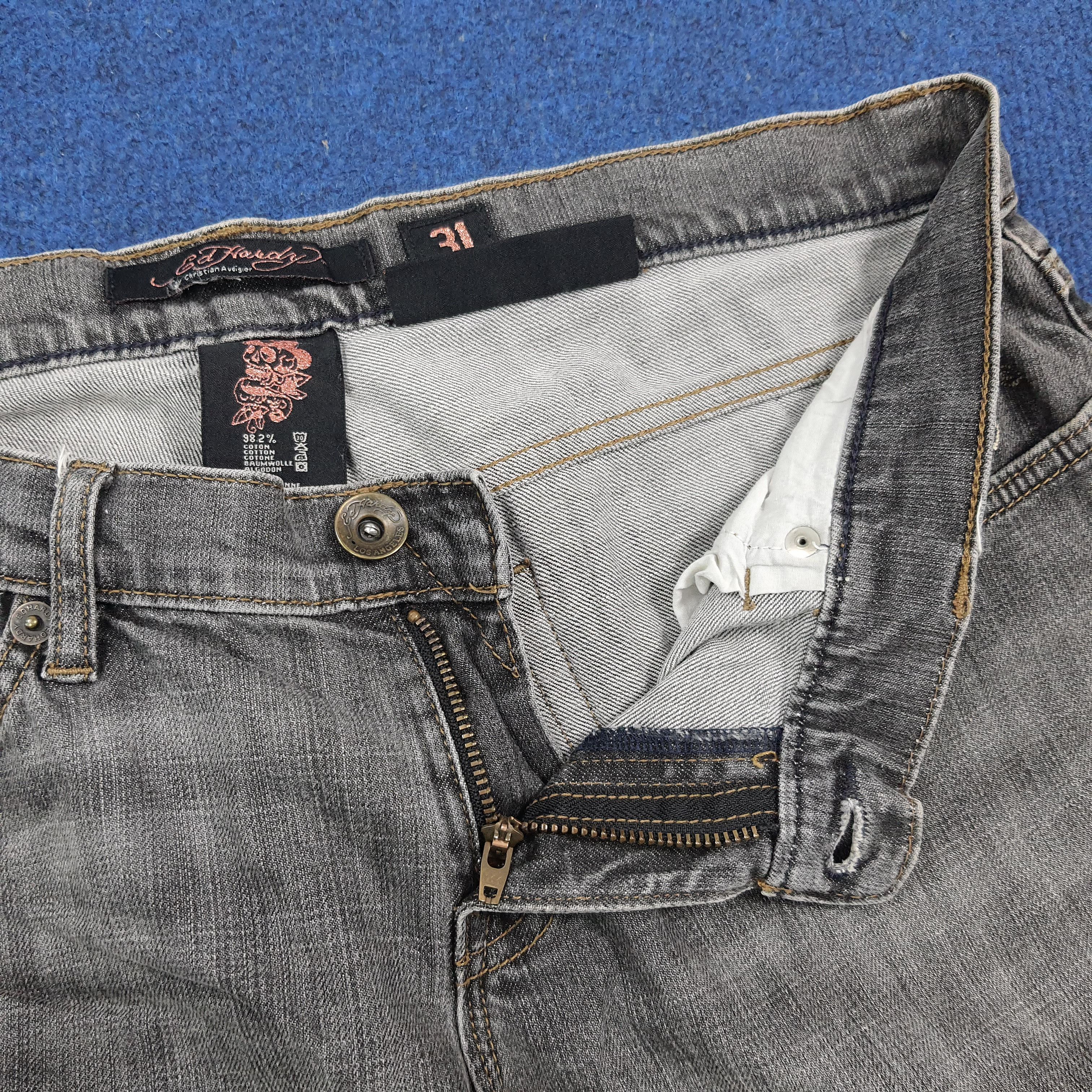 Ed Hardy Vintage Ed Hardy Super Low Rise Cut Jeans C280N22 Size 34" / US 12 / IT 48 - 8 Thumbnail