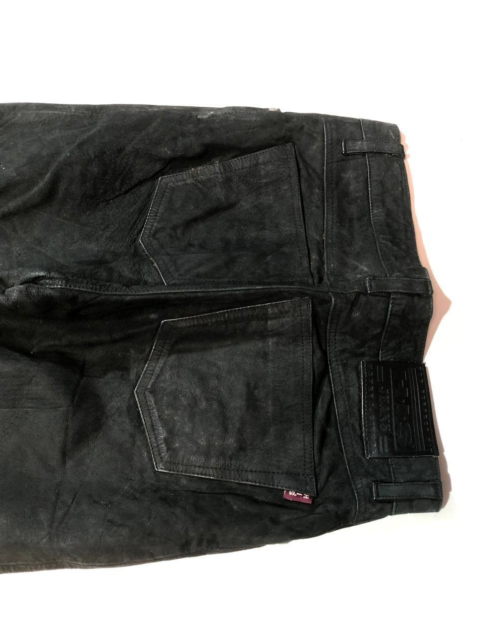 Vintage HIS Racing Biker Leather Pants Vintage Size US 30 / EU 46 - 4 Thumbnail