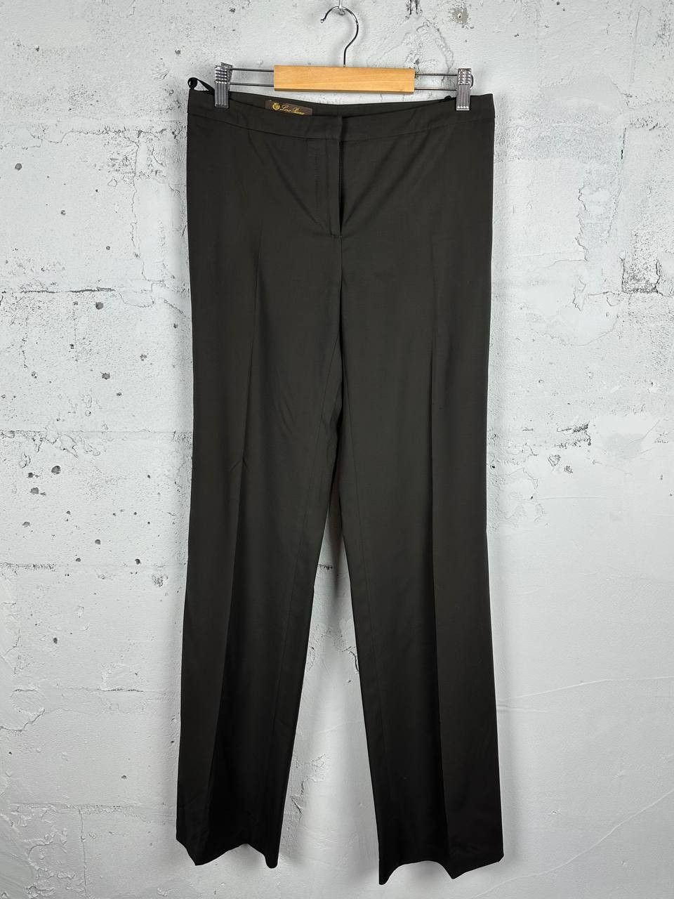 Loro Piana LORO PIANA Wool Women Wide Casual Trousers Size 28" / US 6 / IT 42 - 2 Thumbnail