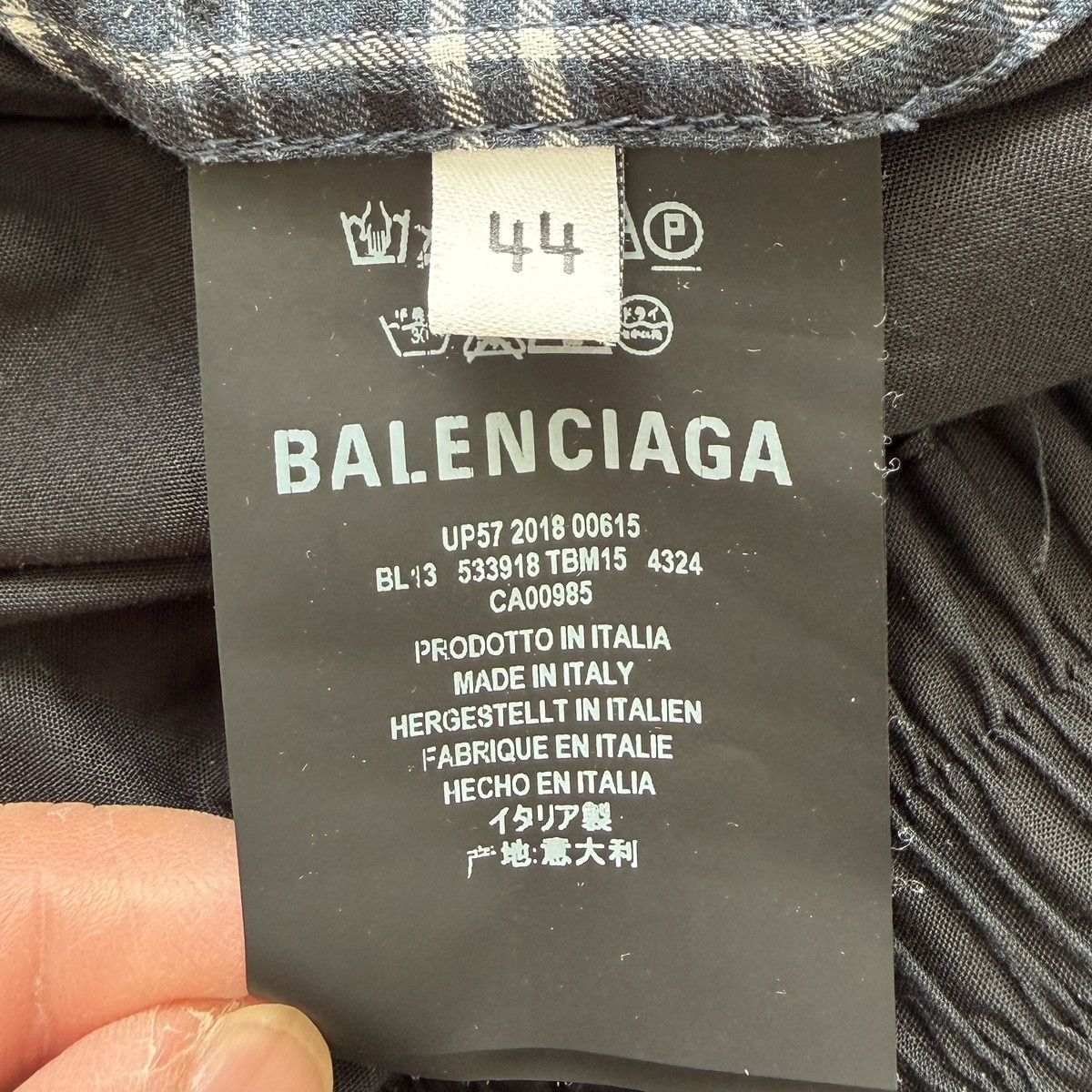 Balenciaga BALENCIAGA Multicolor Plaid windbreaker tracksuit jacket Size US S / EU 44-46 / 1 - 10 Thumbnail