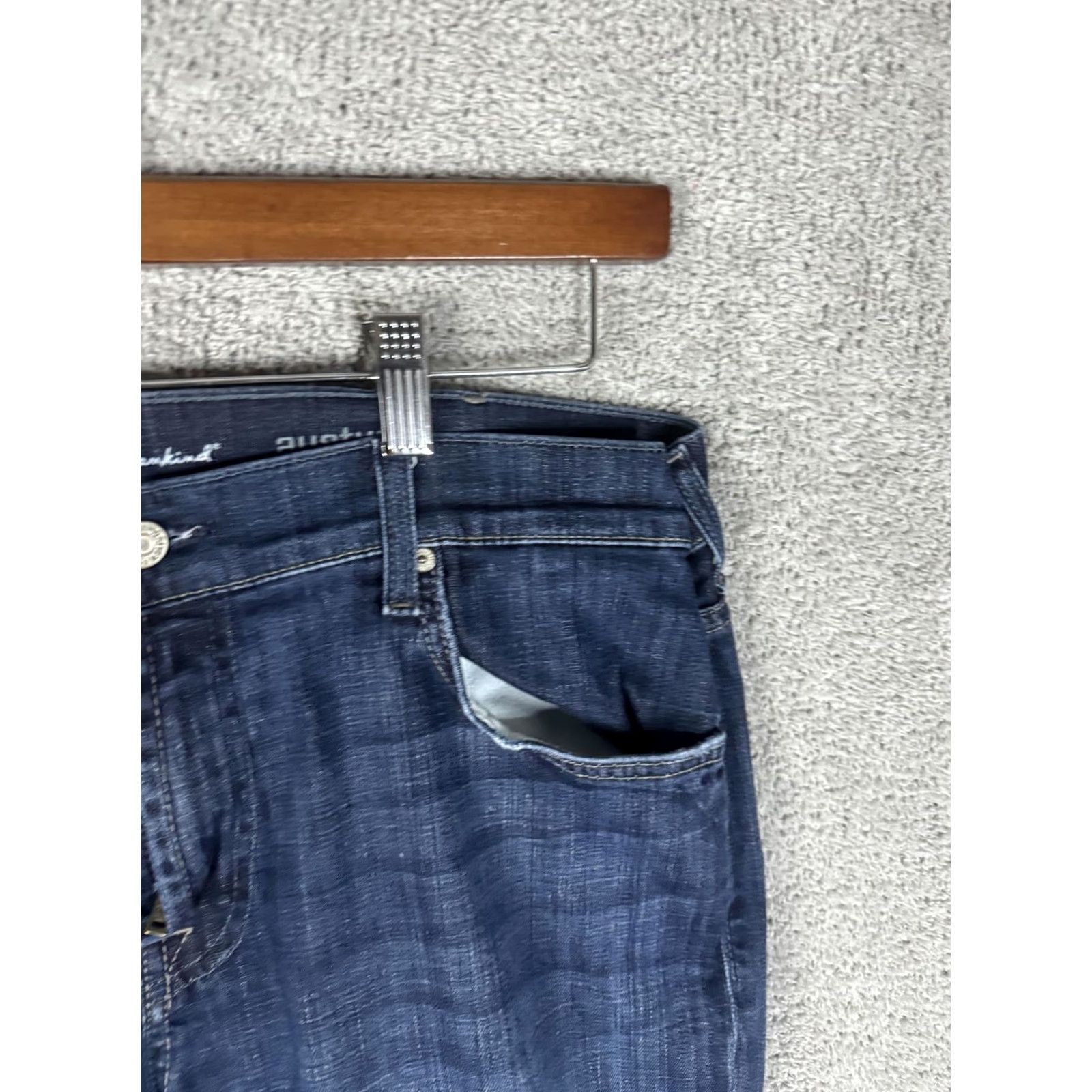 7 For All Mankind 7 For All Mankind Austyn Jeans Mens 38 Blue Denim Bootcut Relaxed Made USA Jeans Size US 38 / EU 54 - 3 Thumbnail