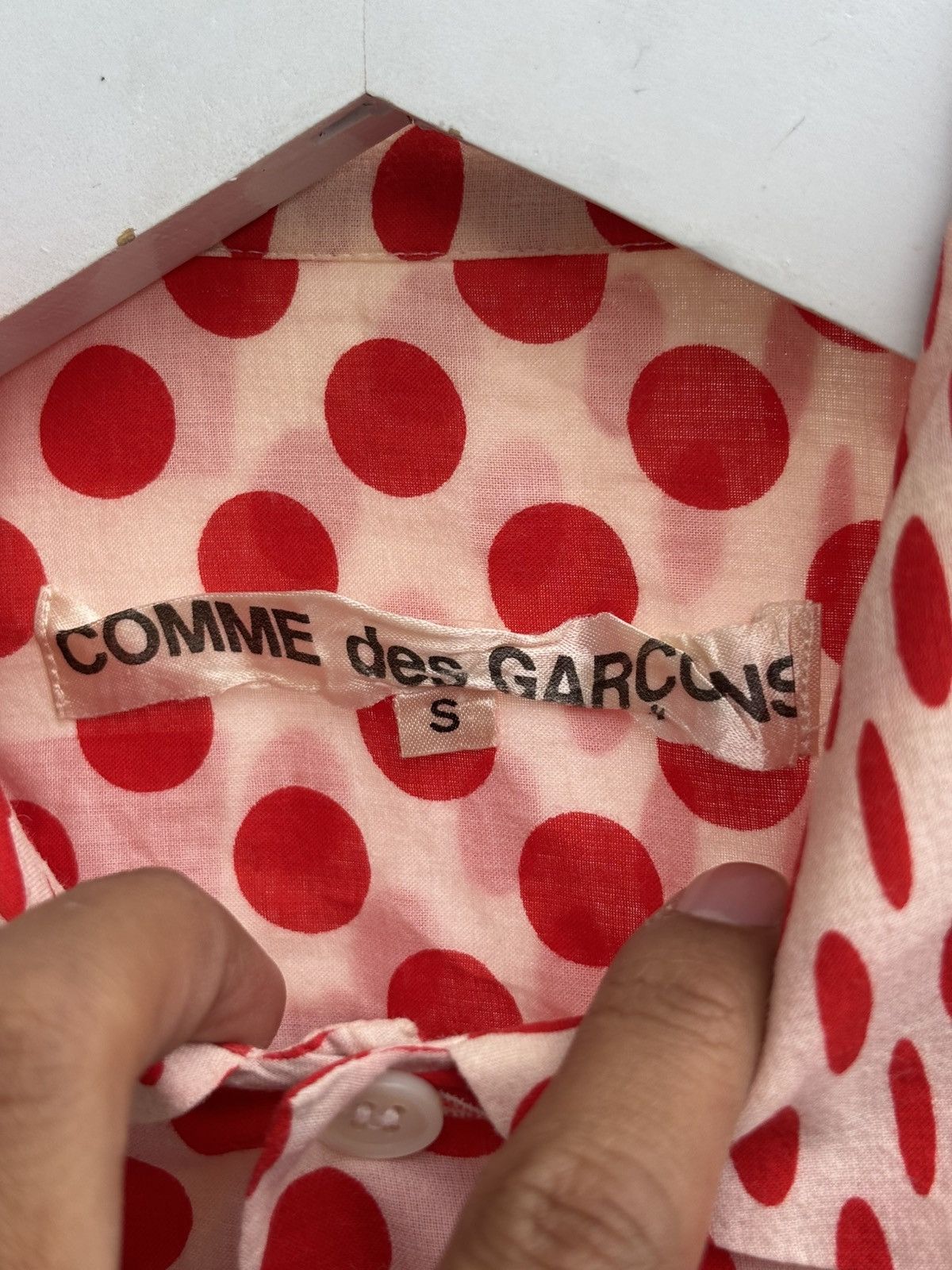 Comme des Garcons SS01 RUNWAY Optical Illusion Shirt Size S / US 4 / IT 40 - 6 Thumbnail