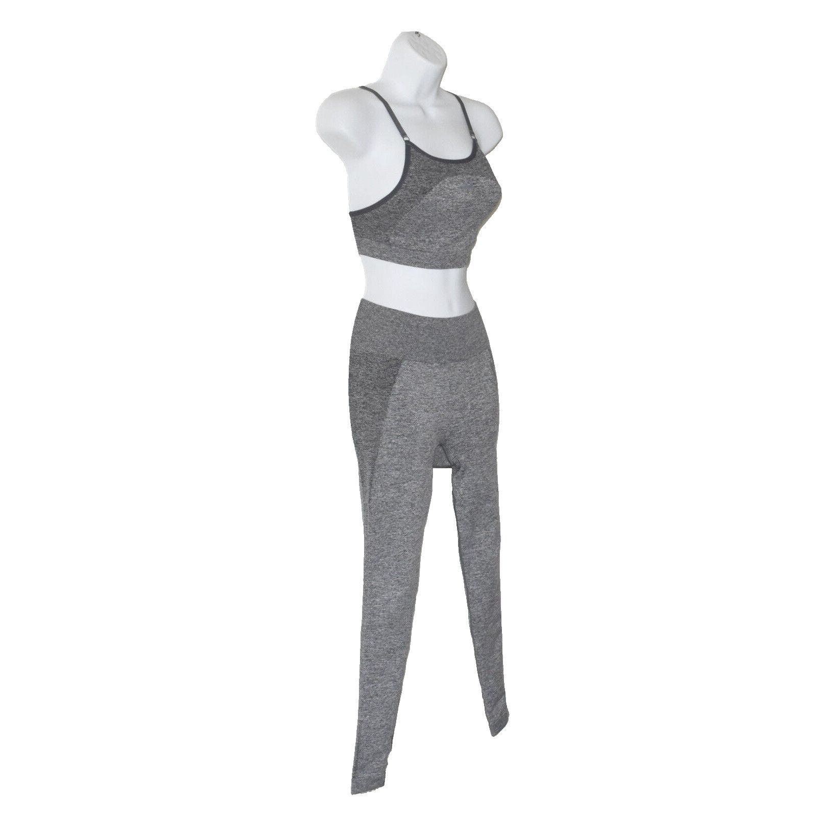Gymshark GYMSHARK Grey Flex Sports Bra and Leggings 2 Pc Set Size S Size 26" / US 2 / IT 38 - 2 Thumbnail